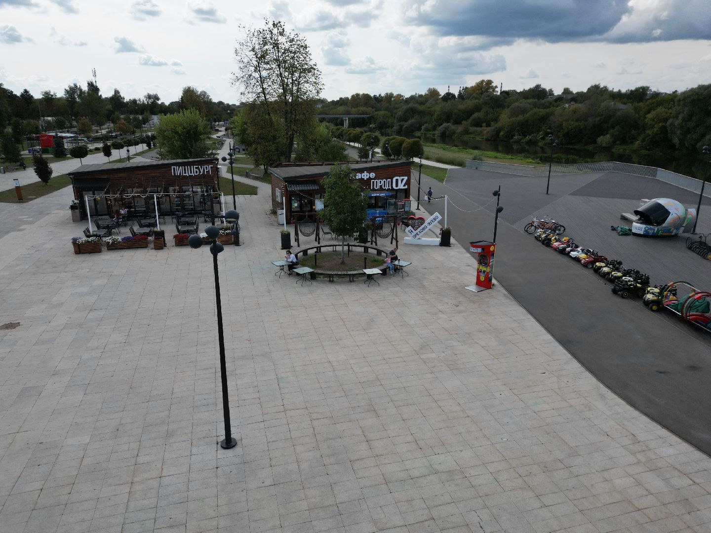 орехово-зуево, парки, благоустройство,видео с коптера,