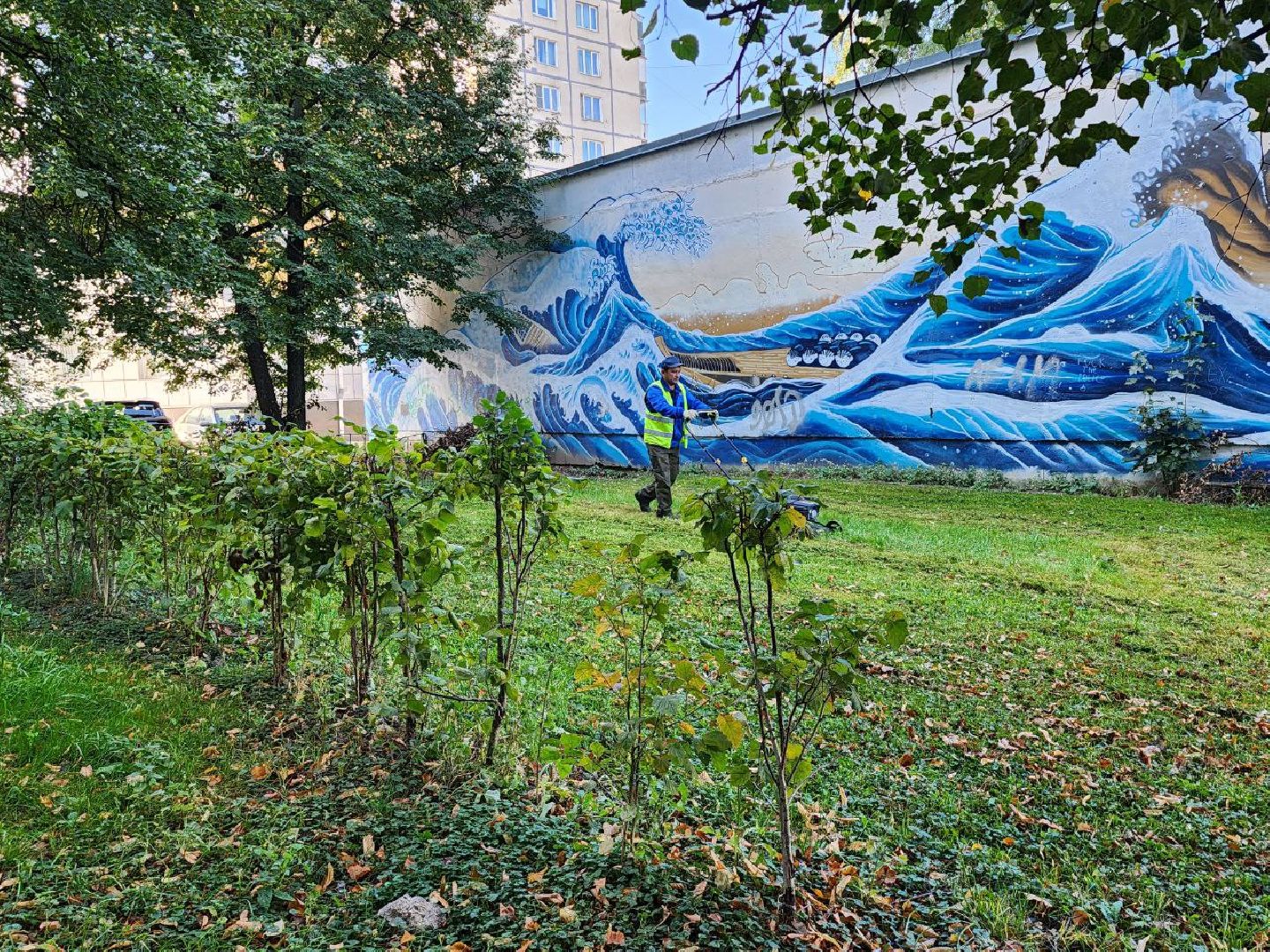 жкх, уборка дворов, покос травы, коммунальное хозяйство, дворыподмосковья,