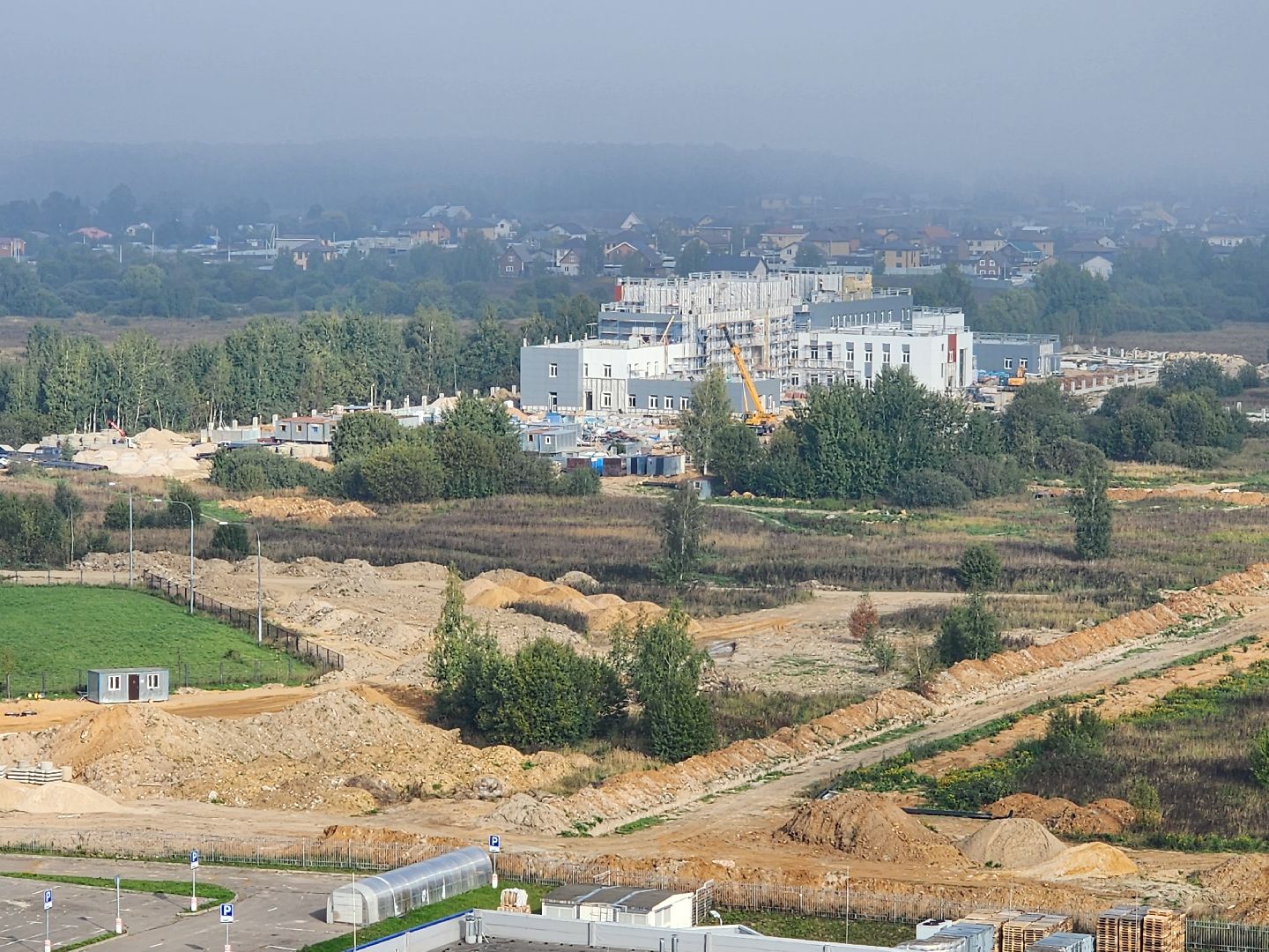 строительство дорог, круговое движение, московское шоссе, серпухов, ивановские дворики, новая поликлиника,