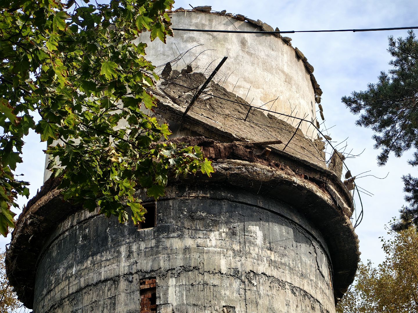 чп, обвал, водонапорная башня, постройка,