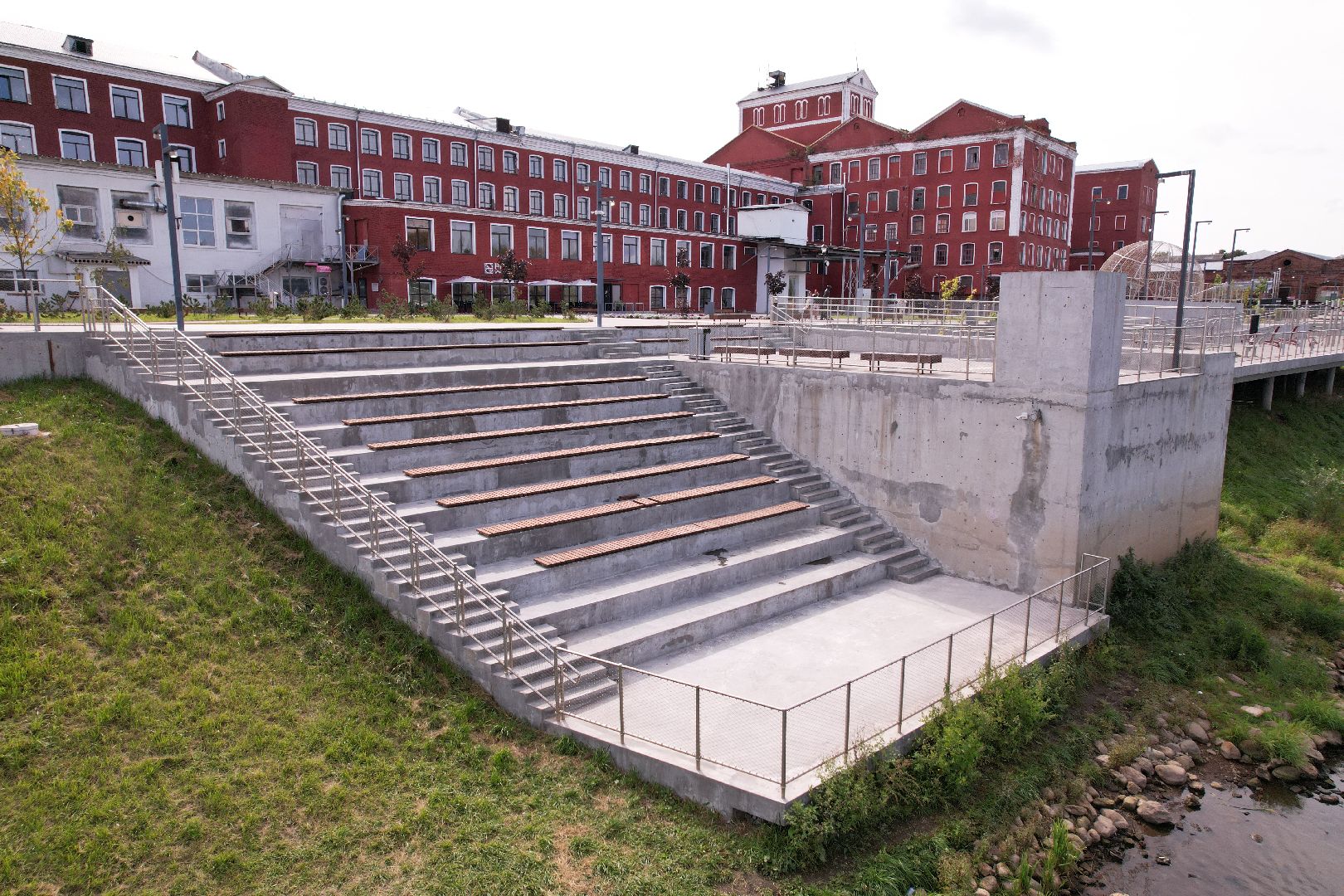 орехово-зуево, благоустройство, набережная,видео с коптера,