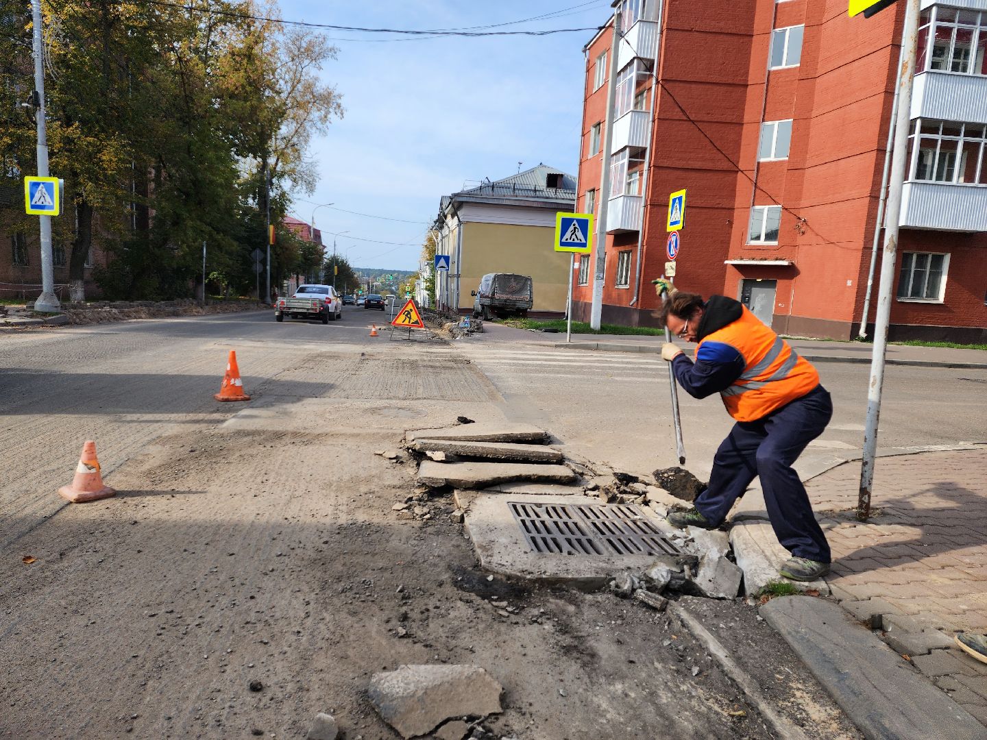 серпухов, подмосковье, дороги, ремонт дороги, губернатор воробьев,