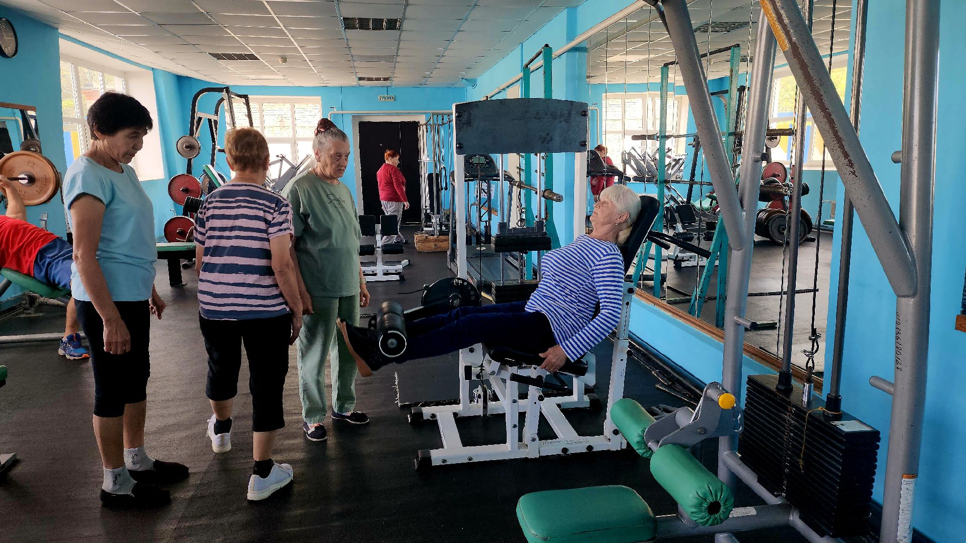 Шатура, активное долголетие, качалка, тренажерный зал, занятия,олимпийский,