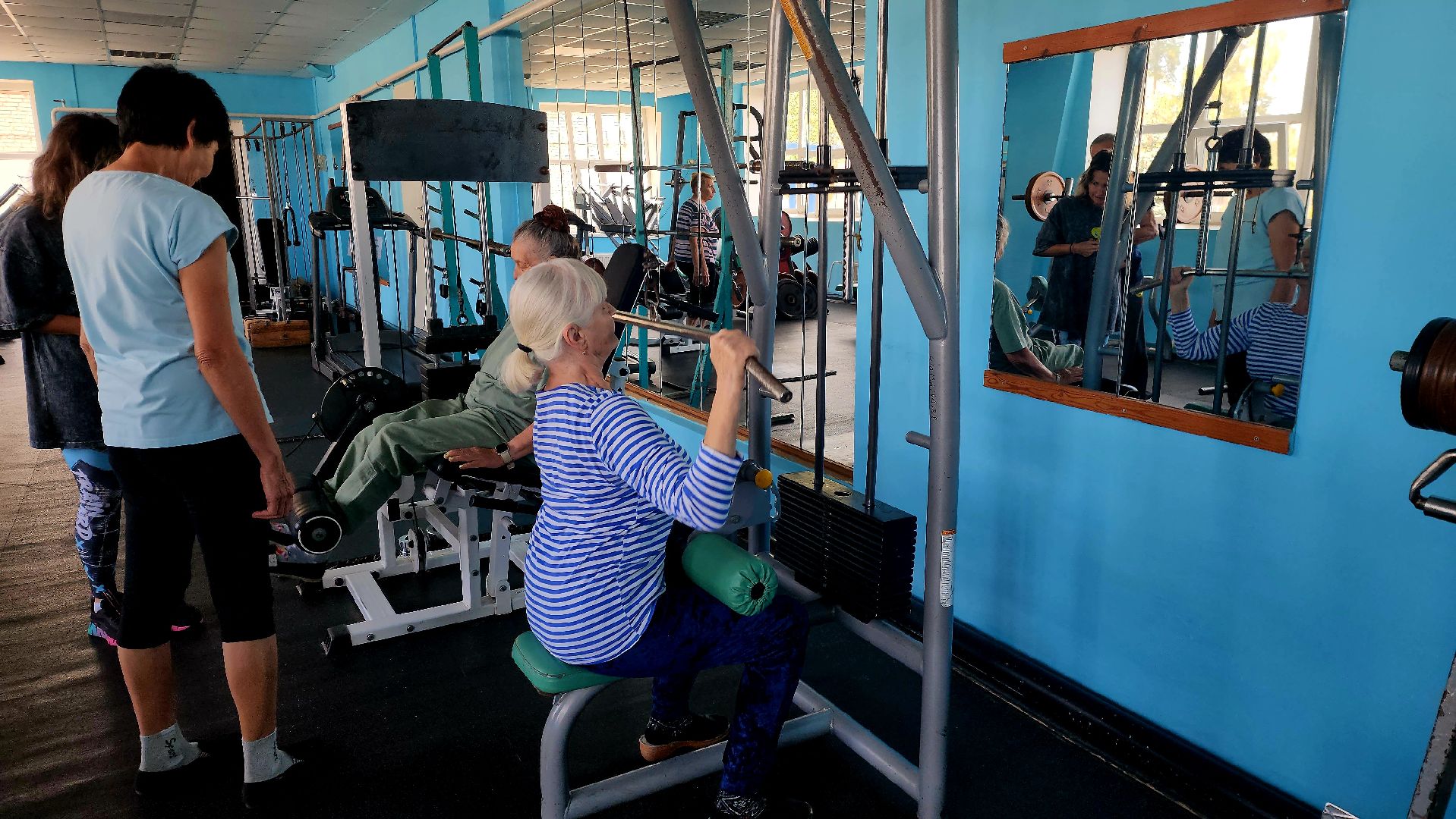 Шатура, активное долголетие, качалка, тренажерный зал, занятия,олимпийский,