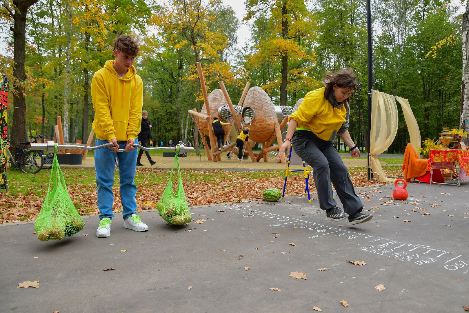 Ступино, осенний разгуляй, парки подмосковья,