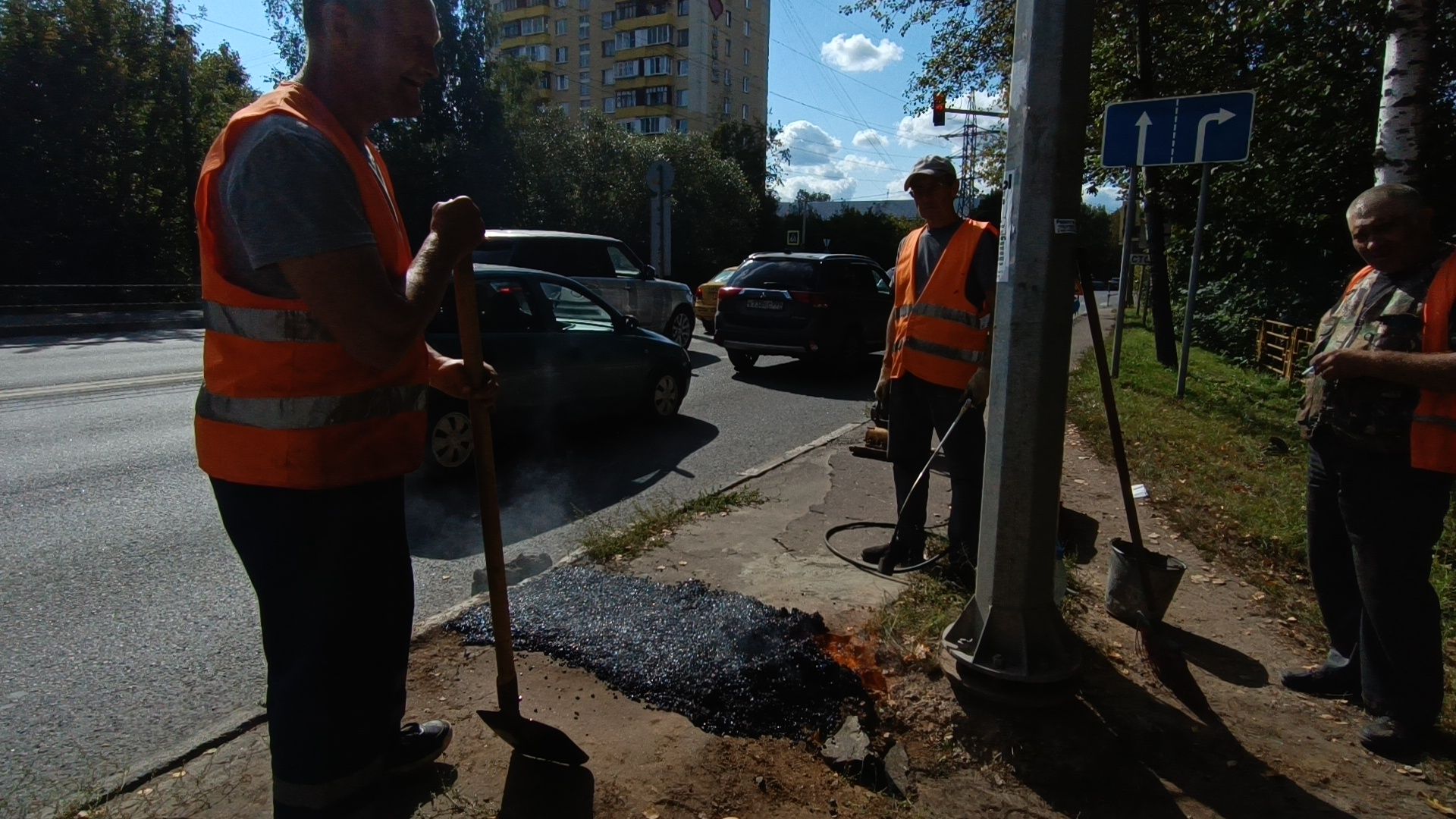 лобня, дорога, благоустройство,