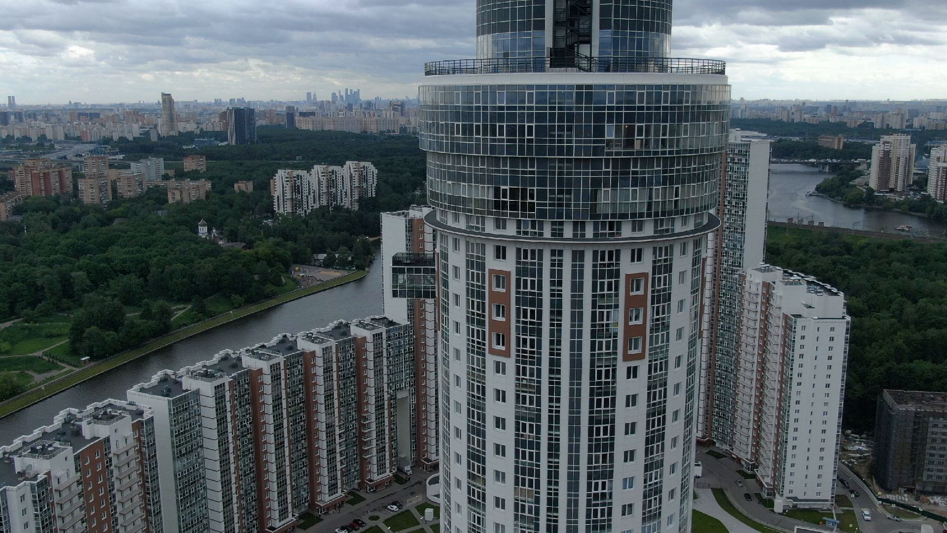 Химки, строительство, яхты,видео с коптера,