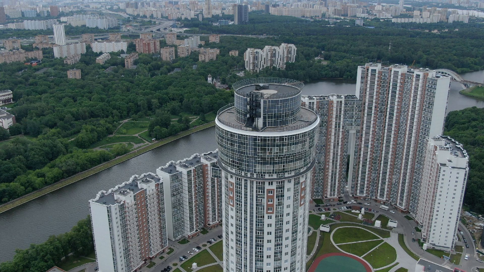 Химки, строительство, яхты,видео с коптера,