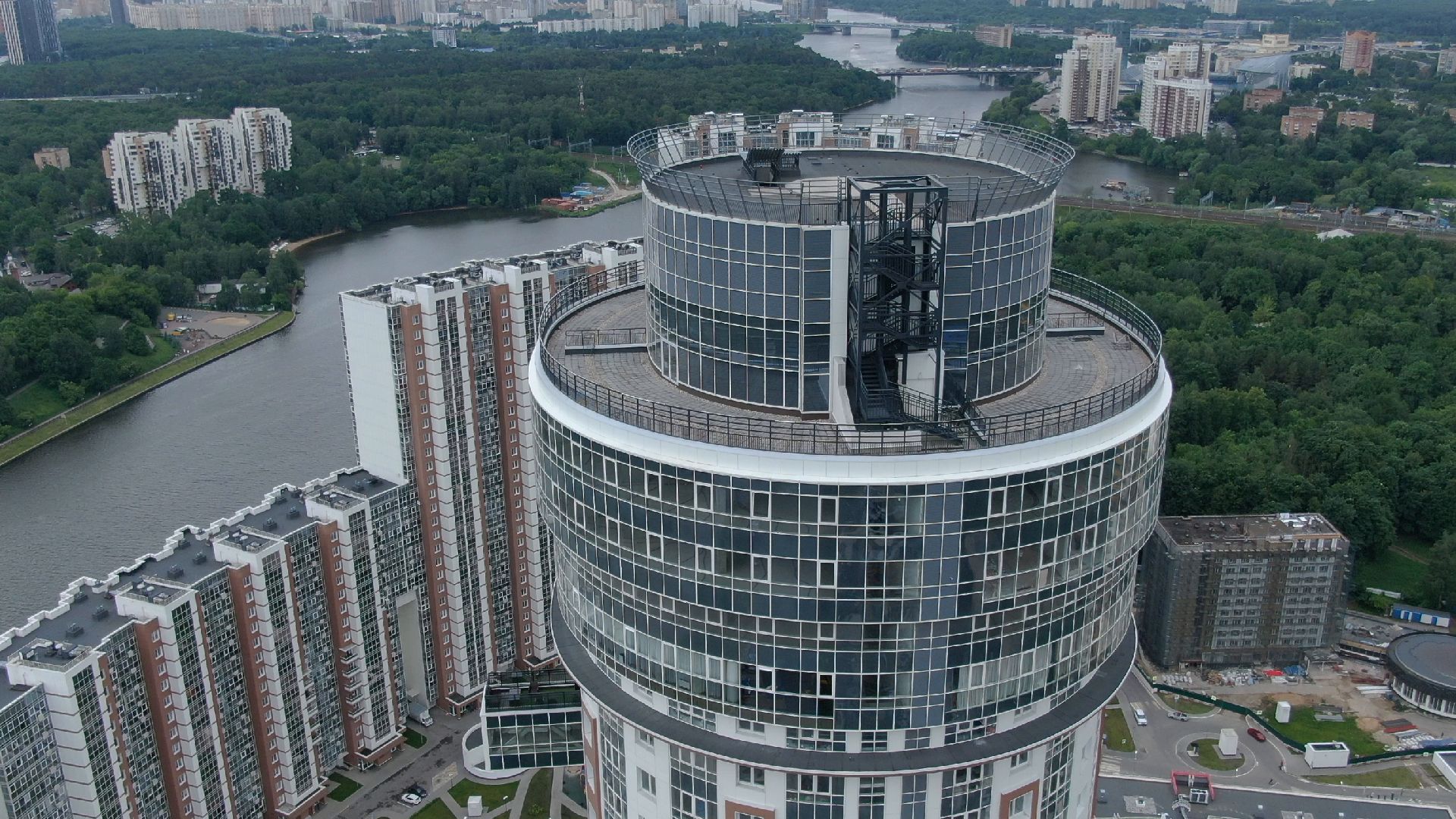 Химки, строительство, яхты,видео с коптера,