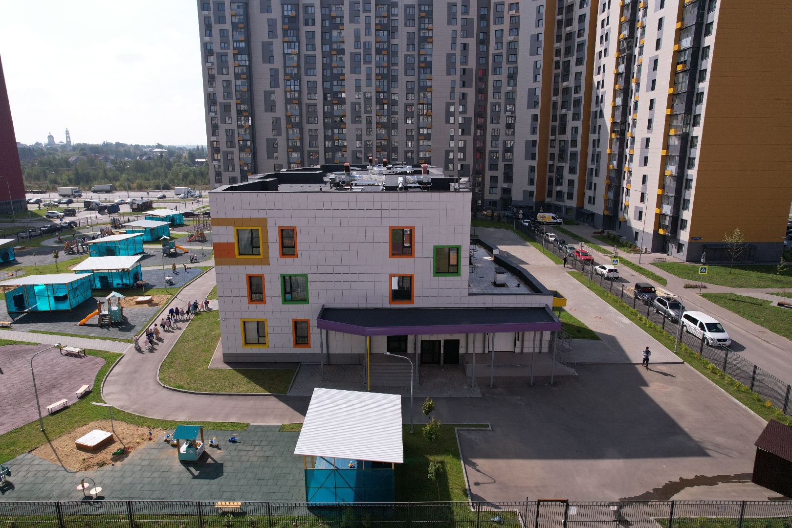 садик, дети, учеба,видео с коптера,