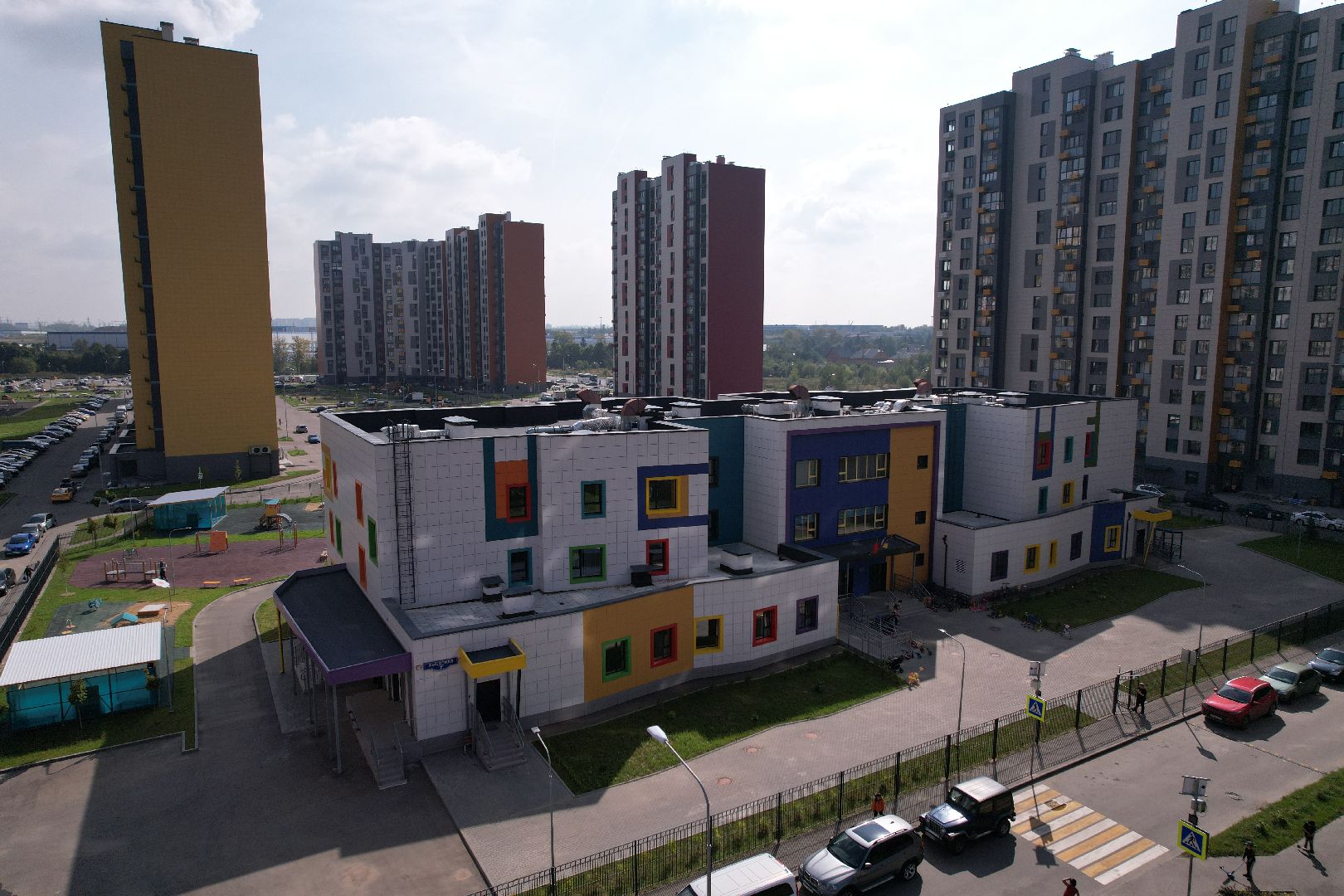 садик, дети, учеба,видео с коптера,