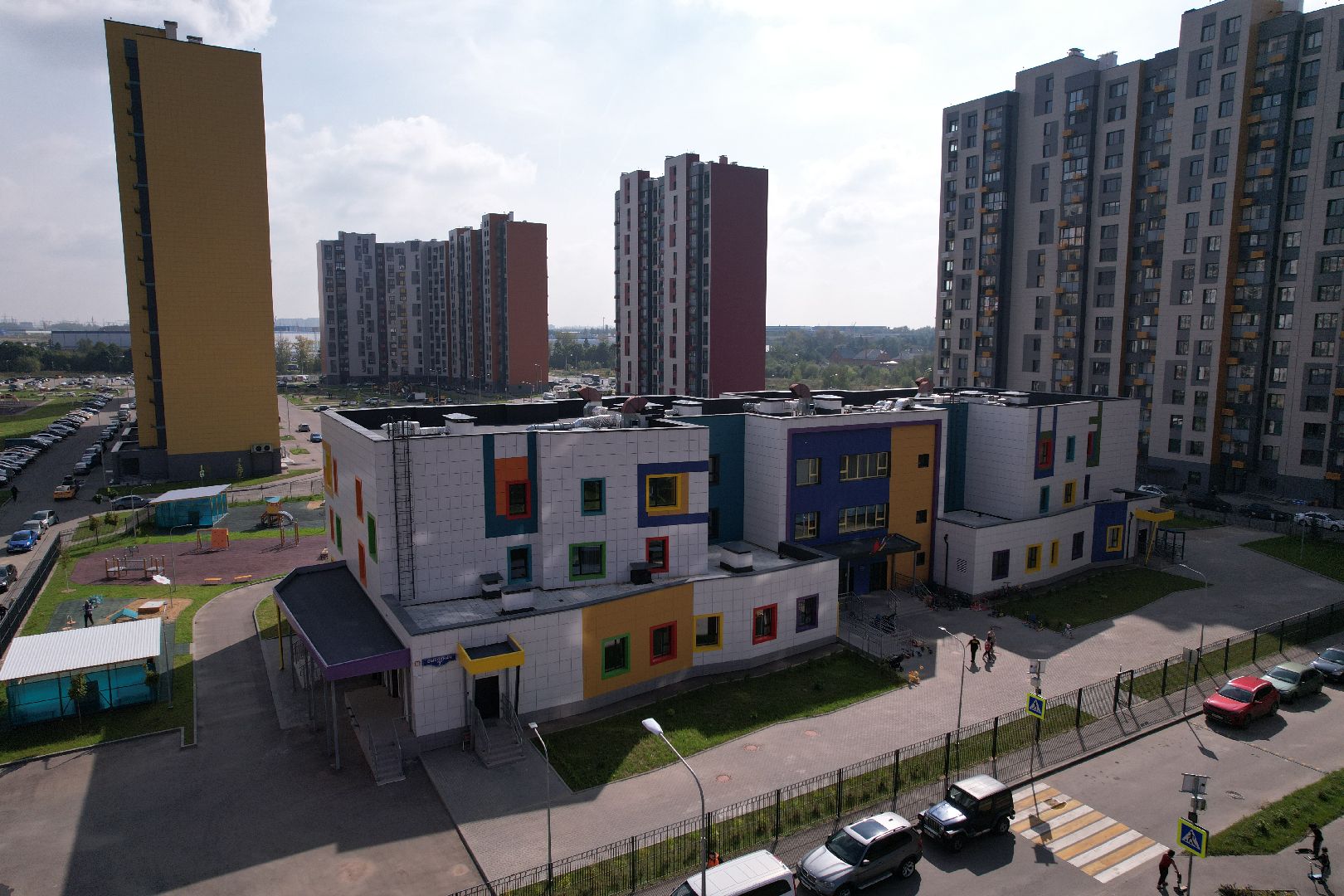 садик, дети, учеба,видео с коптера,