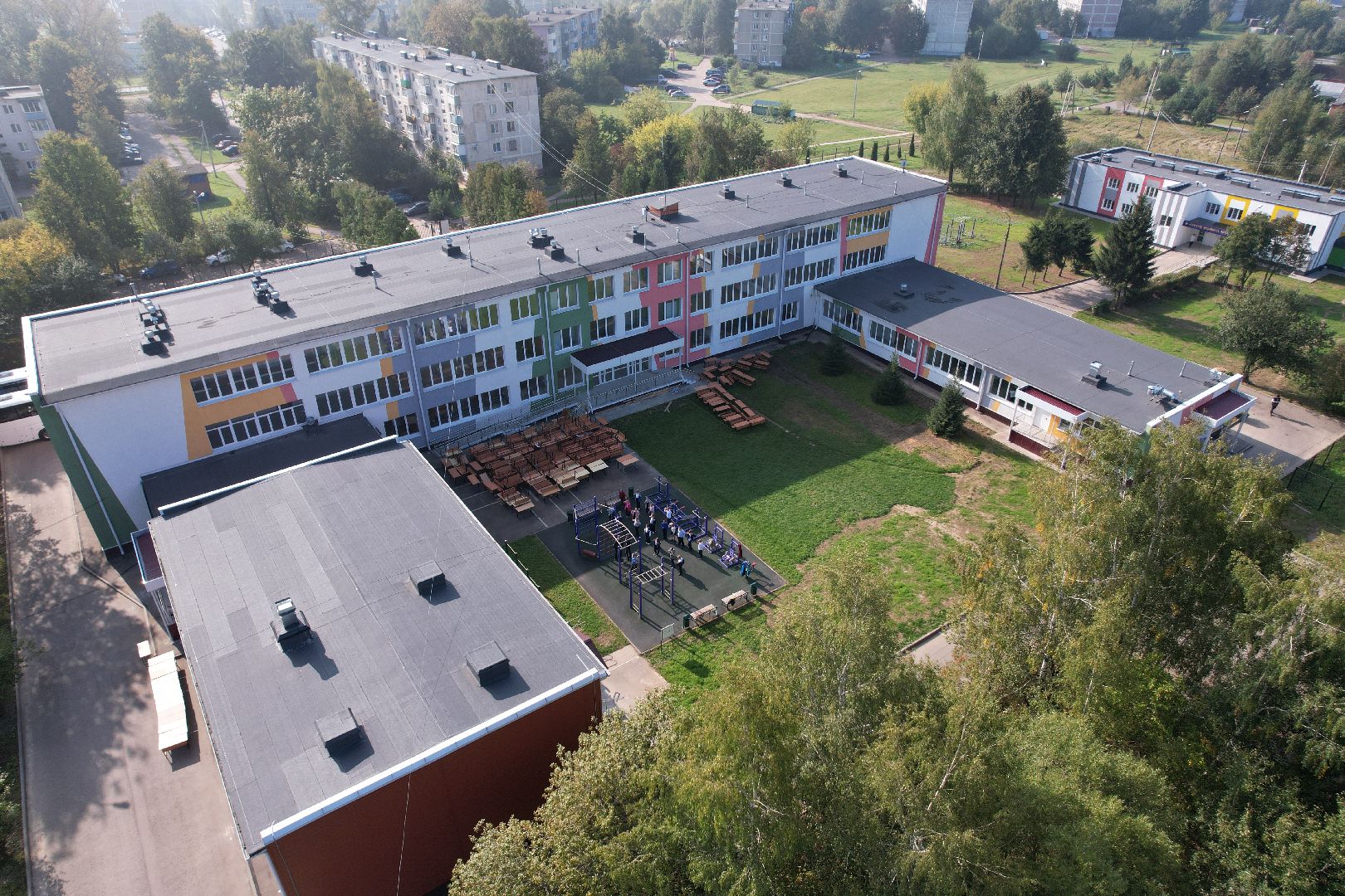 школа, образование, учеба,видео с коптера,