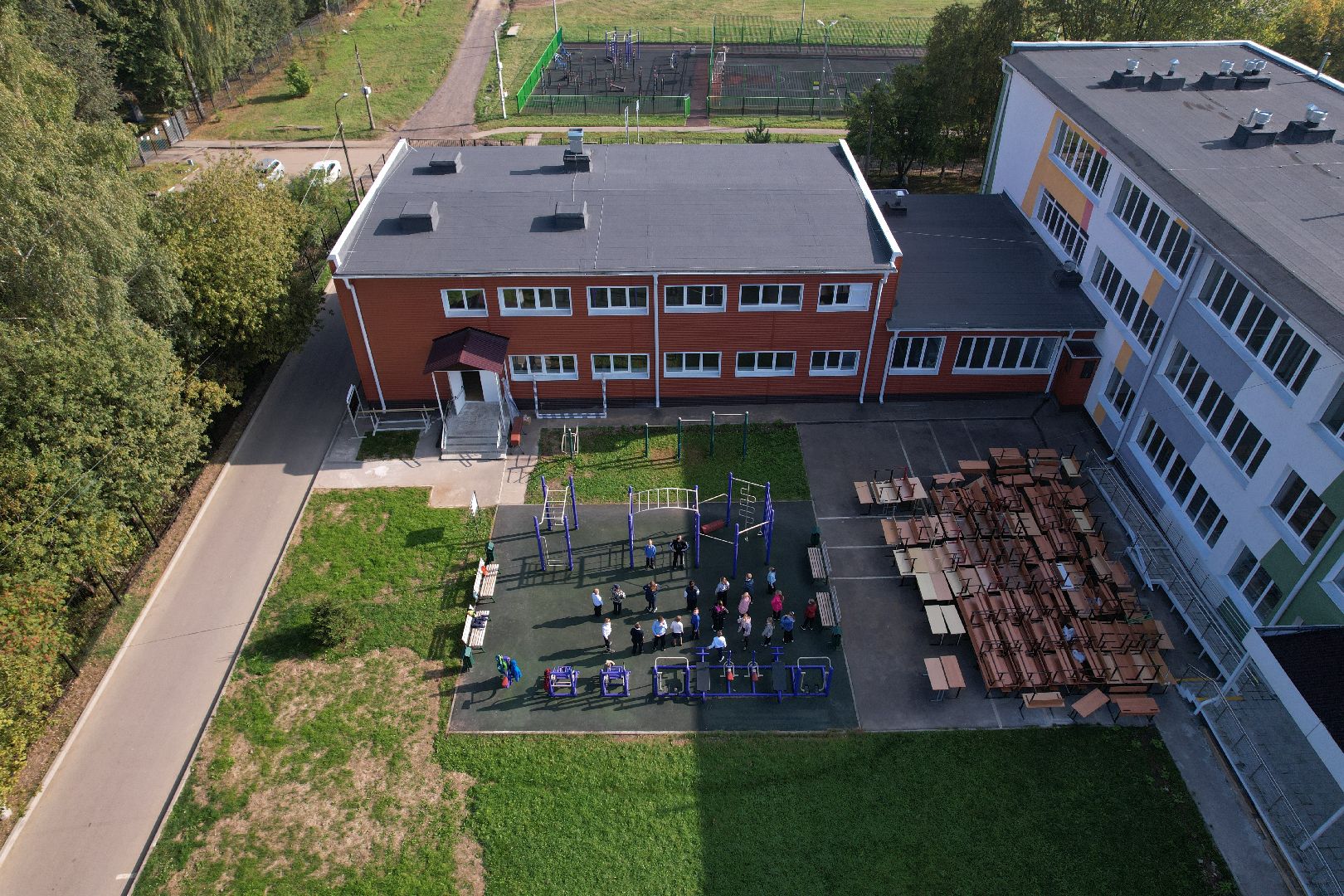 школа, образование, учеба,видео с коптера,