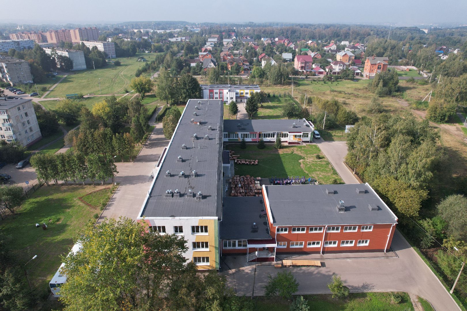 школа, образование, учеба,видео с коптера,