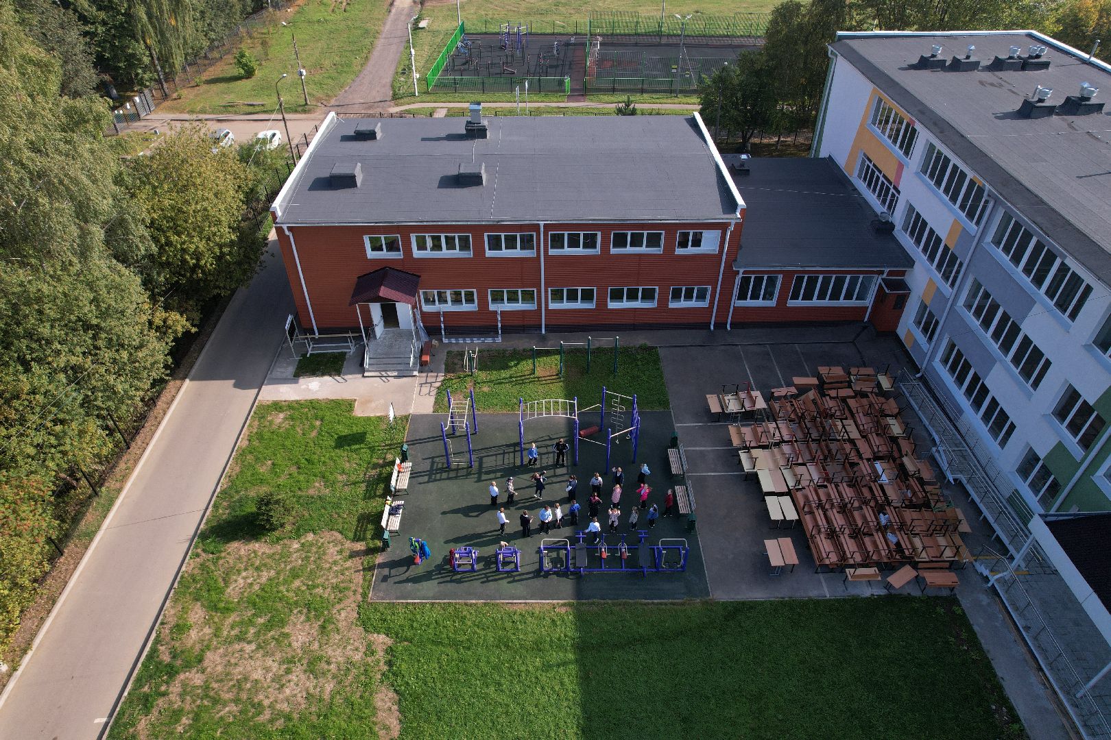 школа, образование, учеба,видео с коптера,