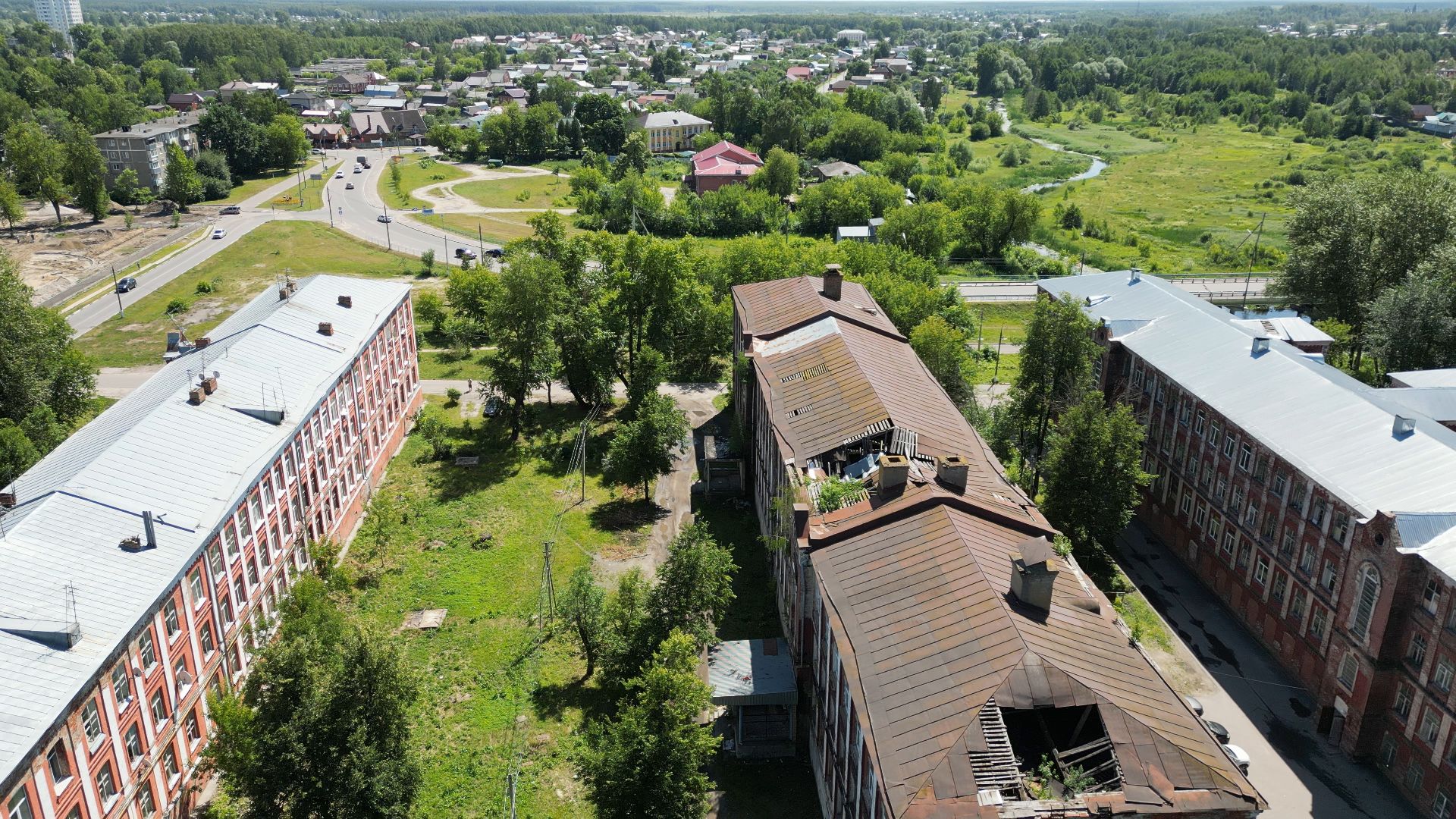 павловский посад, строительство, снос,видео с коптера,