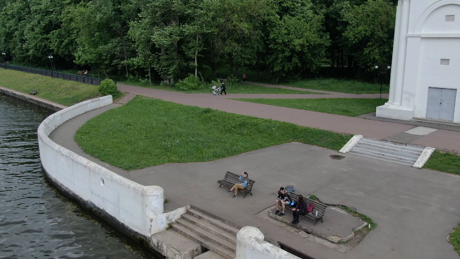 Химки, парк, спорт,видео с коптера,