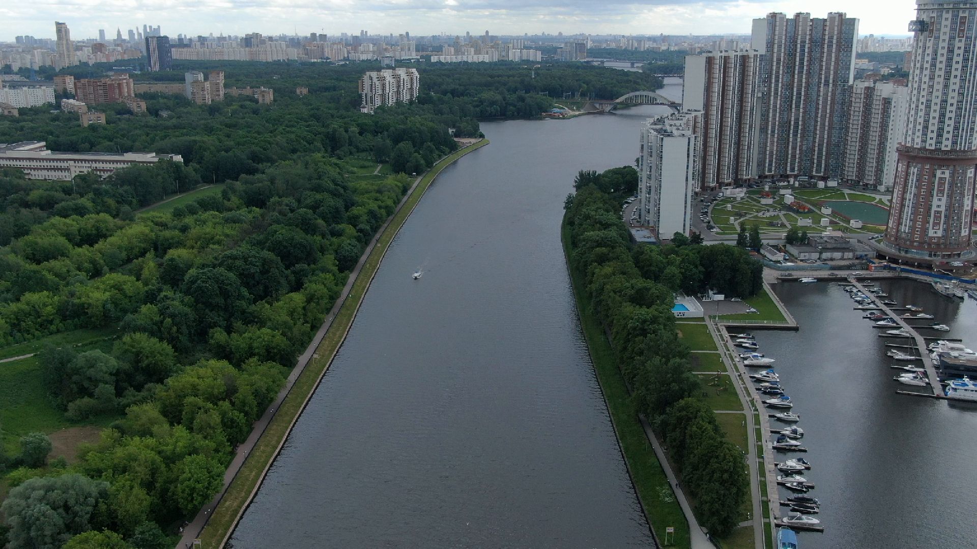 Химки, парк, спорт,видео с коптера,