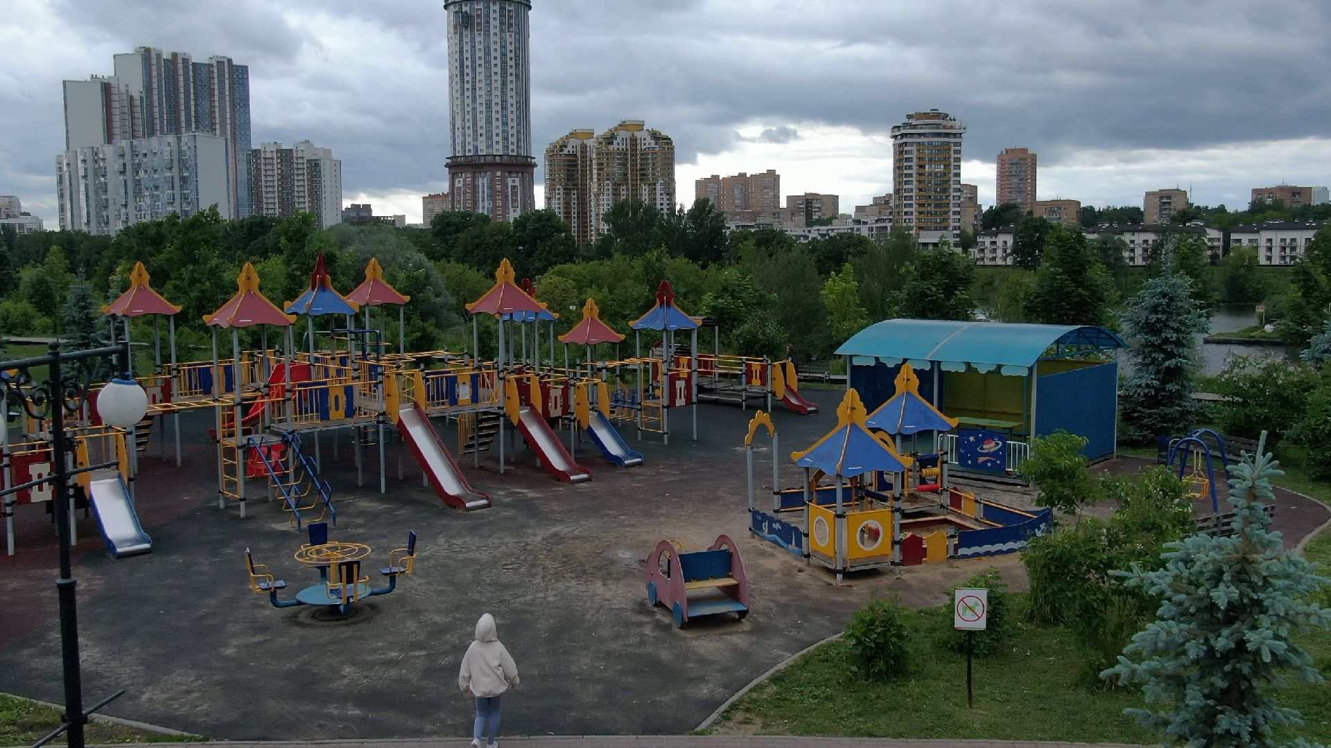 Химки, парк, спорт,видео с коптера,