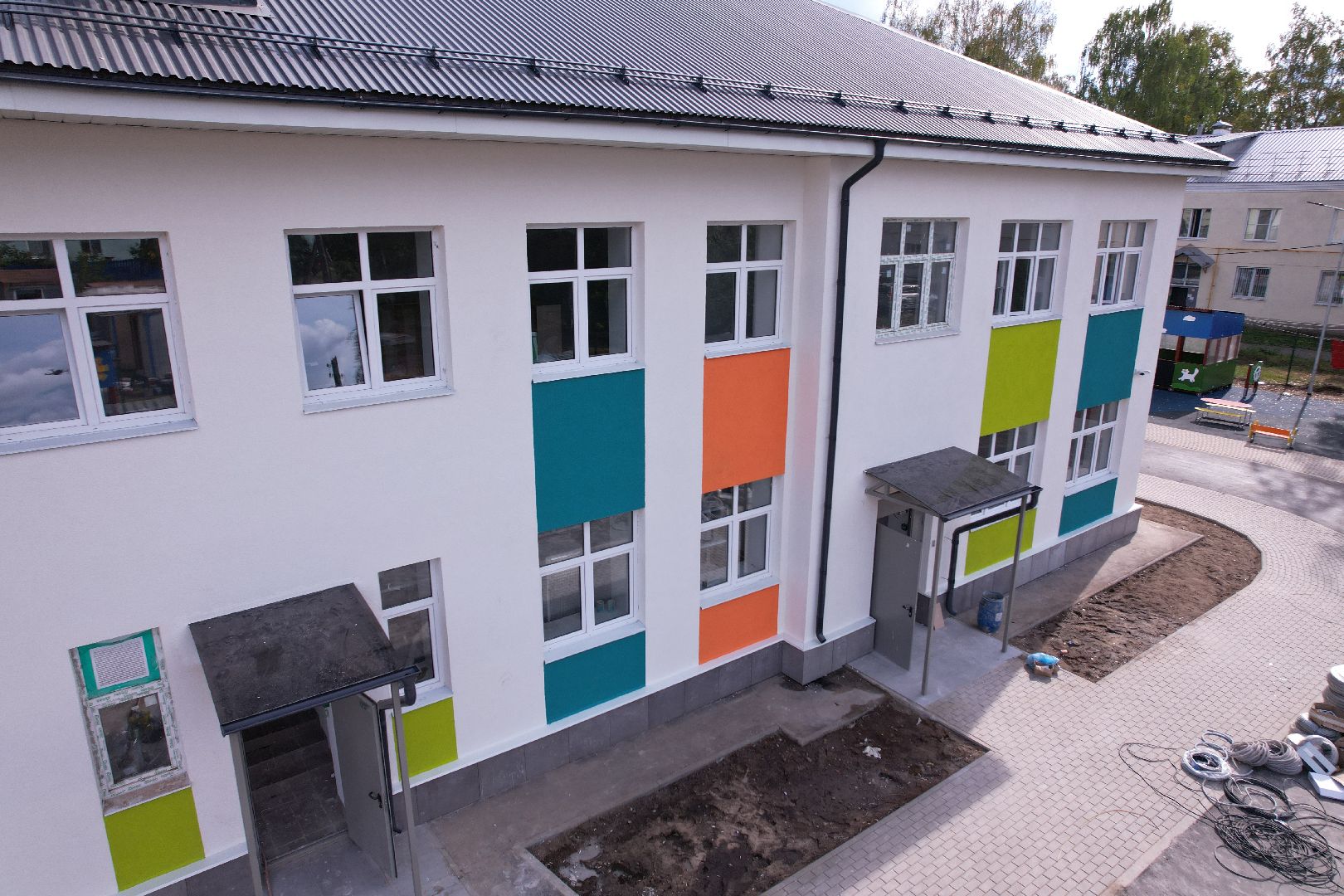 сад, учеба, дети,видео с коптера,