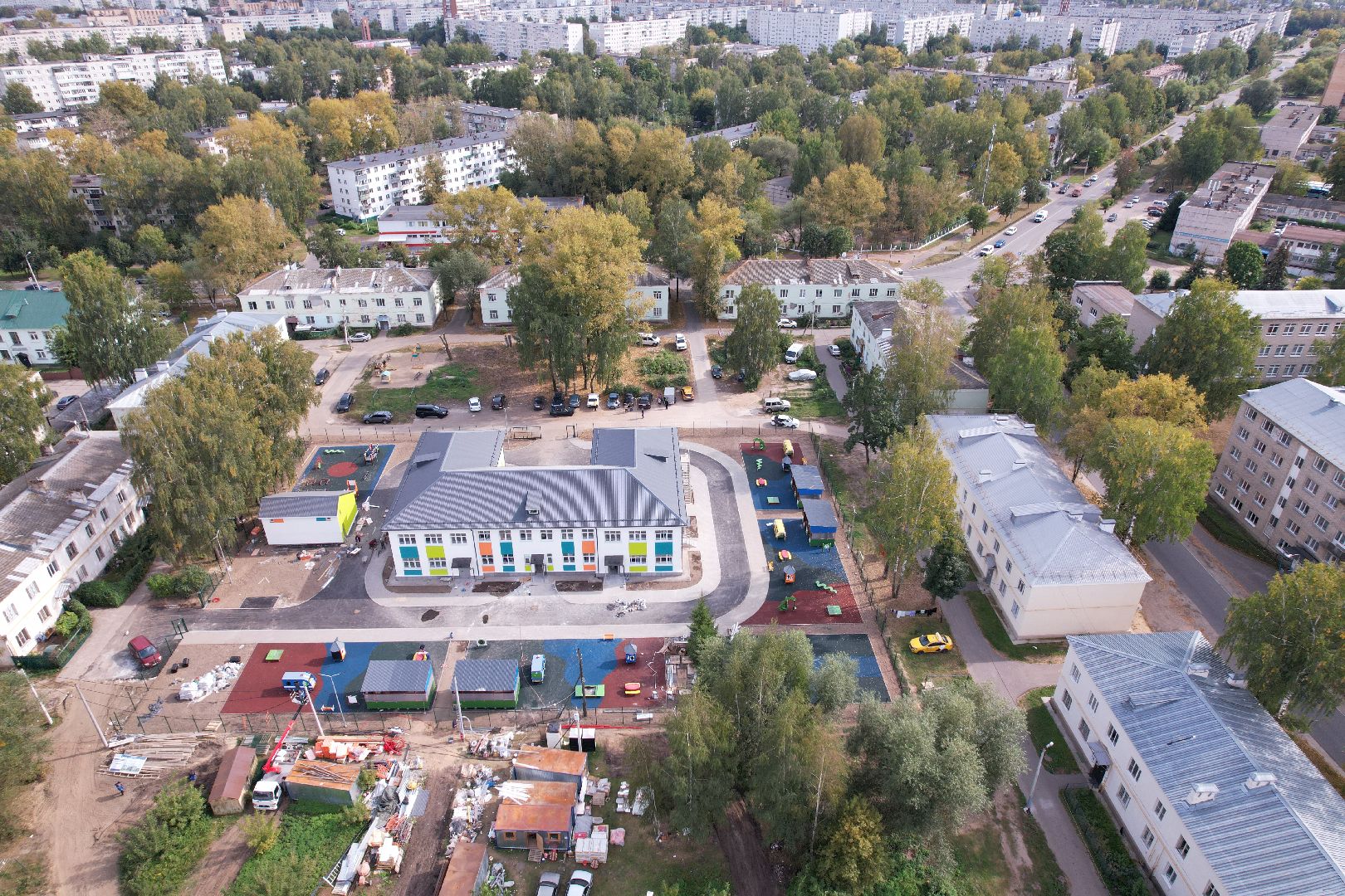 сад, учеба, дети,видео с коптера,