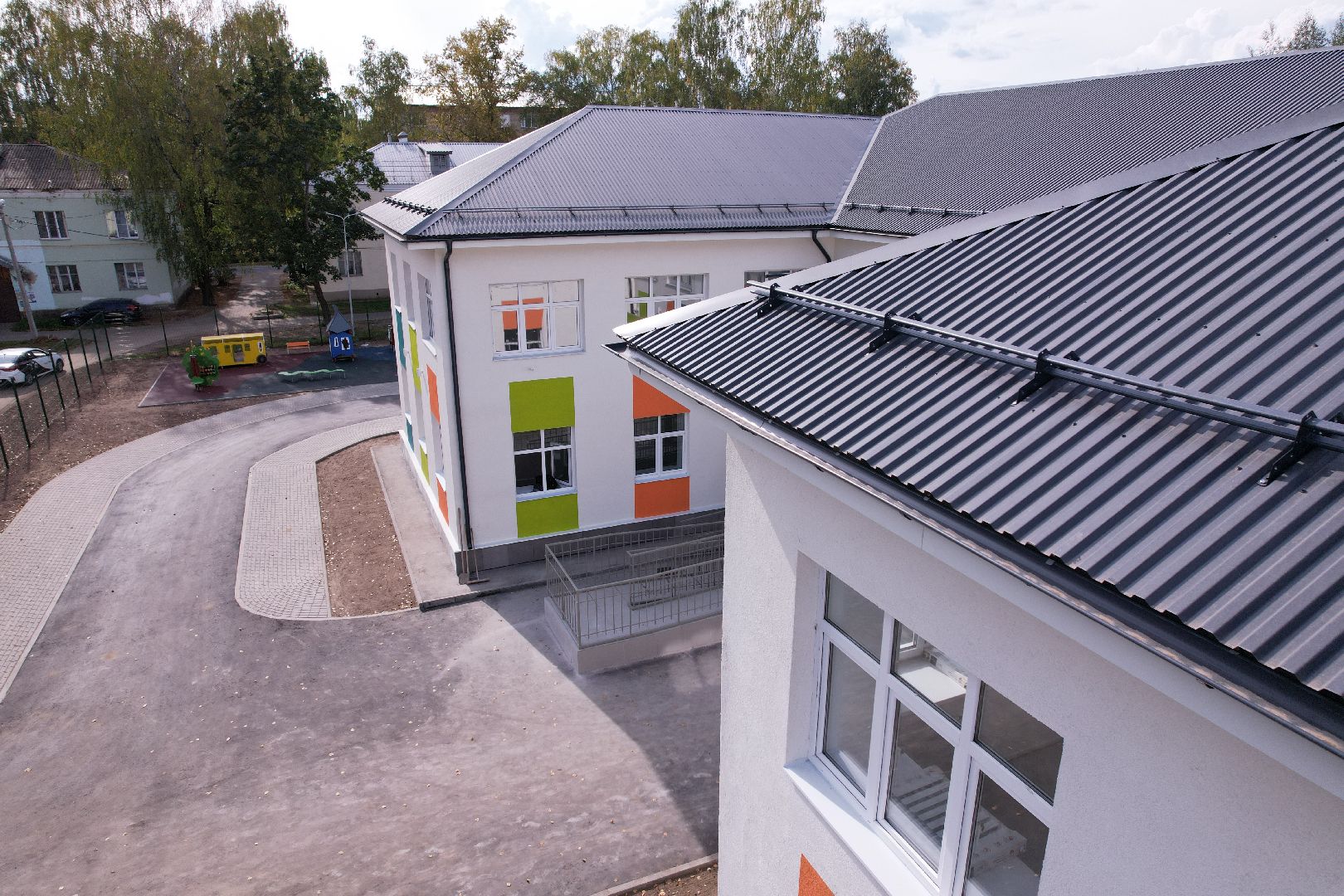 сад, учеба, дети,видео с коптера,