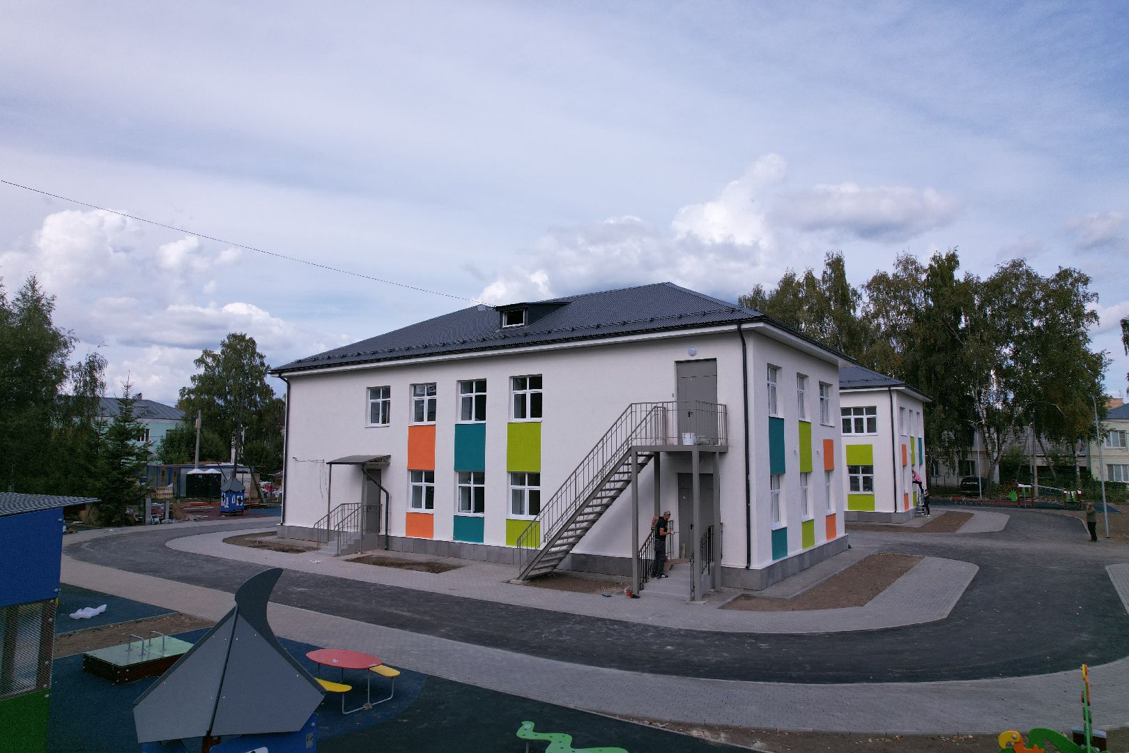 сад, учеба, дети,видео с коптера,