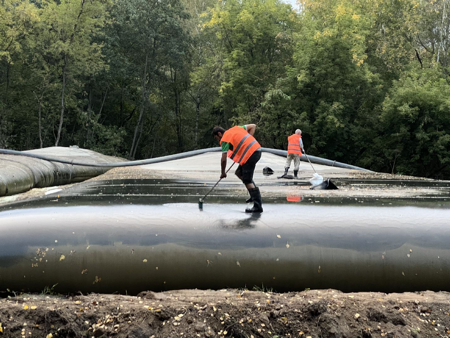 химки, благоуйстройство, река, очистка реки,