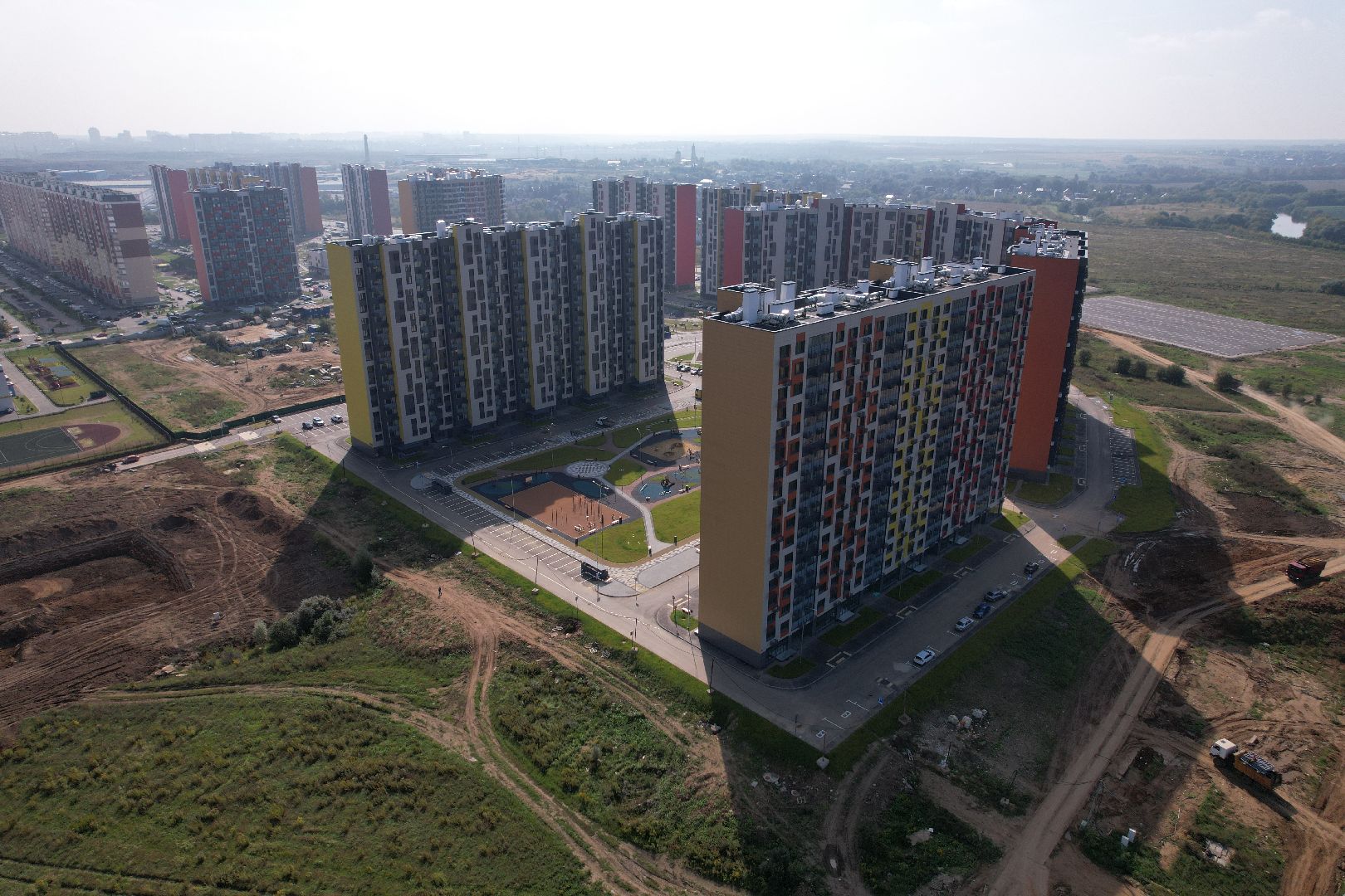 школа, домодедово, стройка,видео с коптера,