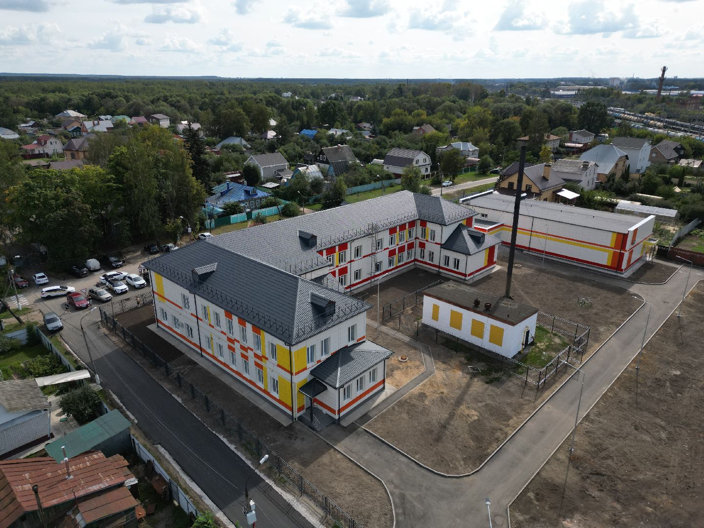 школа, орехово-зуево, учеба, видео с коптера,