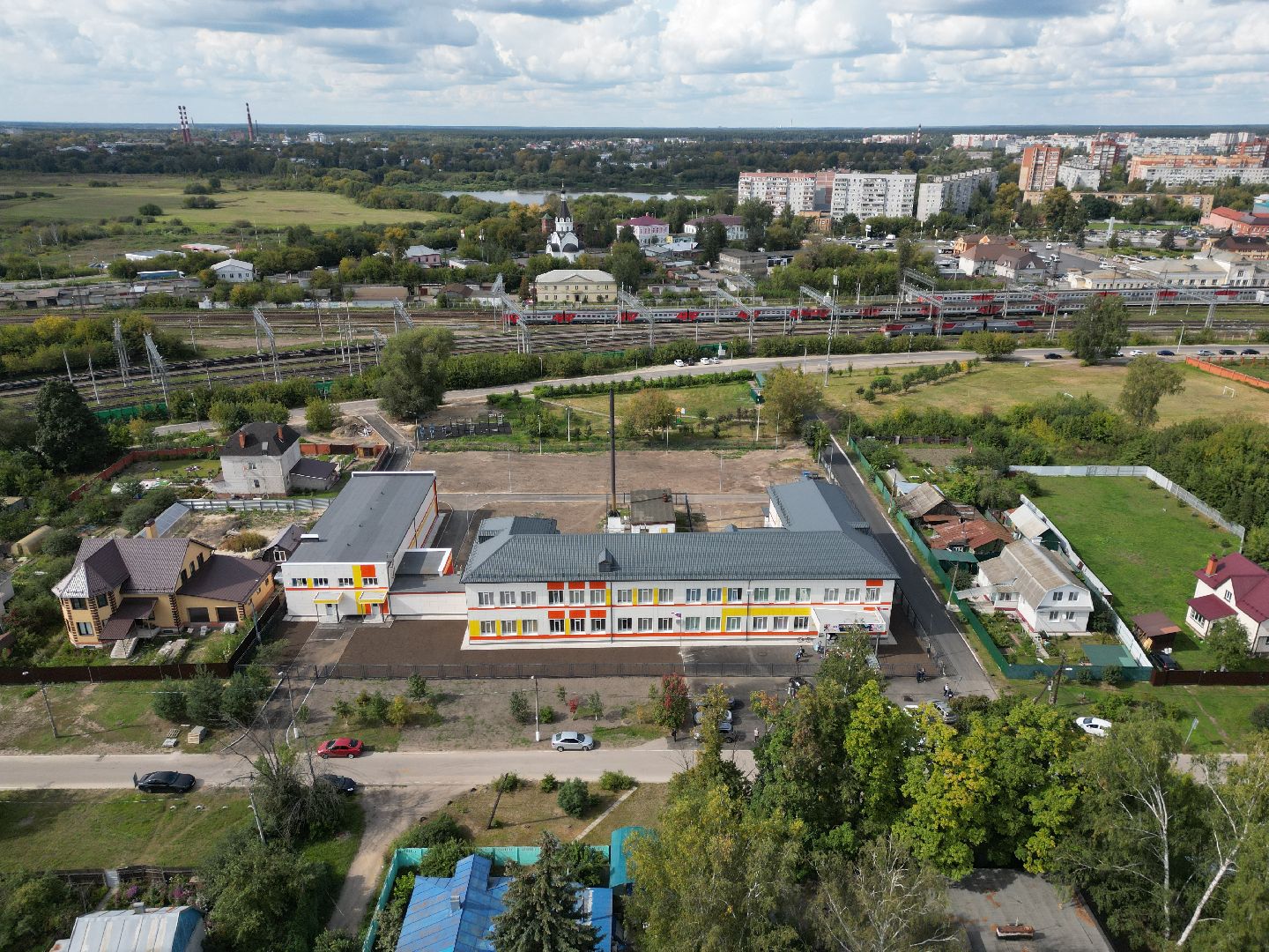школа, орехово-зуево, учеба, видео с коптера,