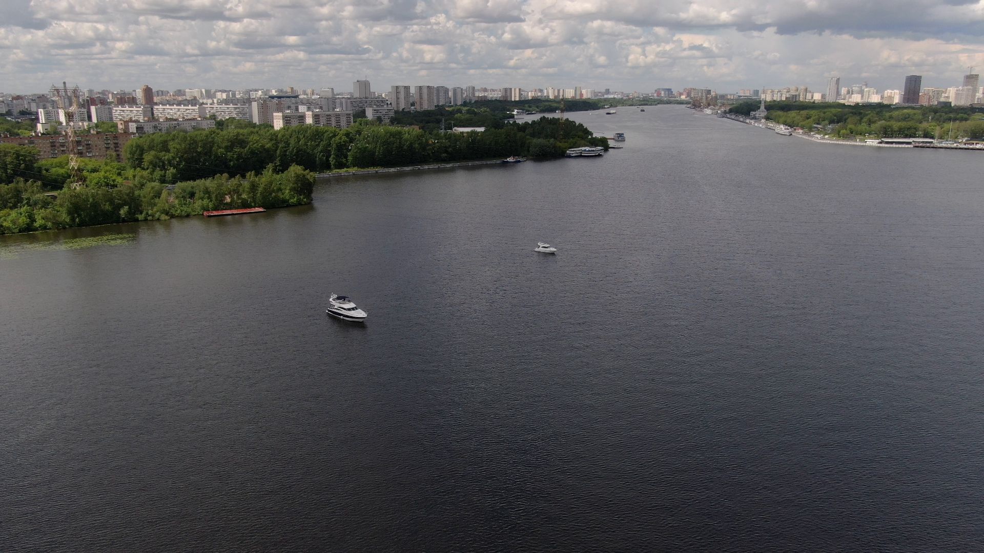 химки, вода, канал, москва,видео с коптера,