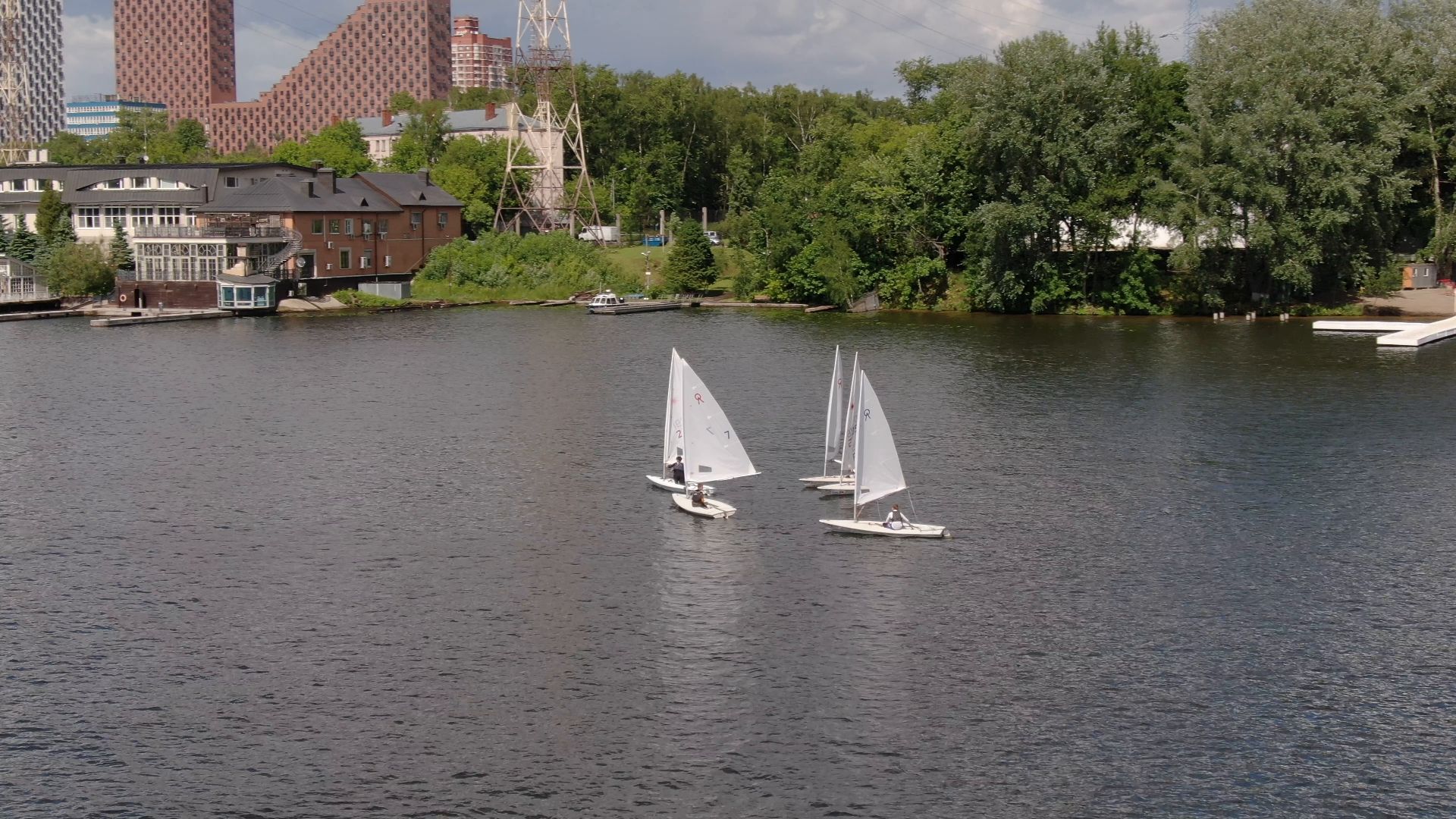 химки, вода, канал, москва,видео с коптера,