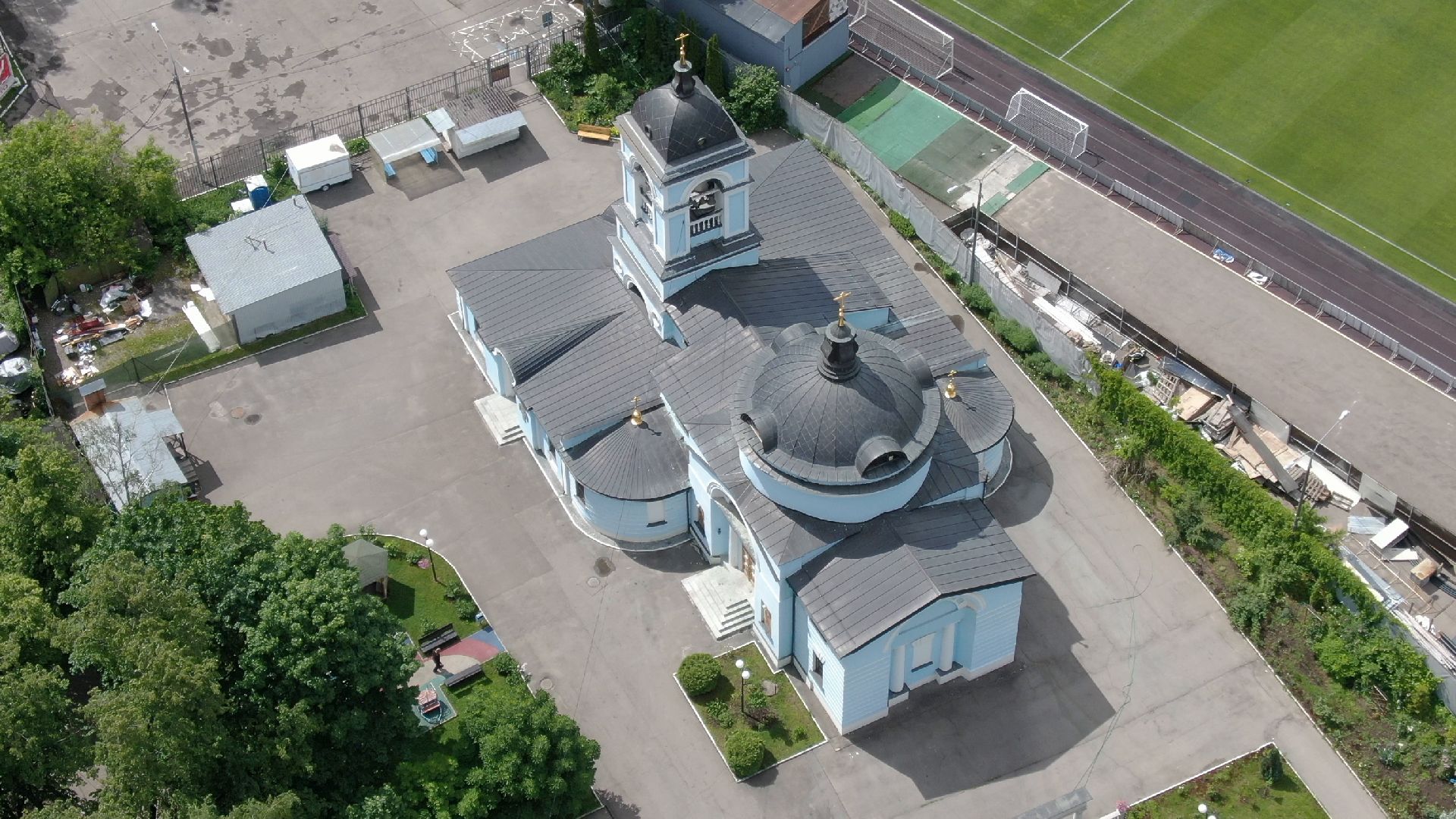 Химки, церковь, культура,видео с коптера,