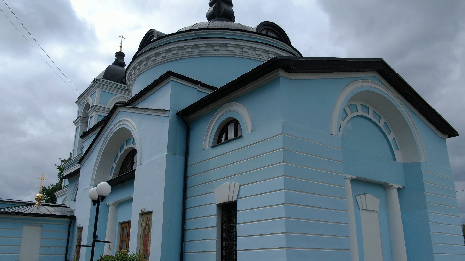 Химки, церковь, культура,видео с коптера,