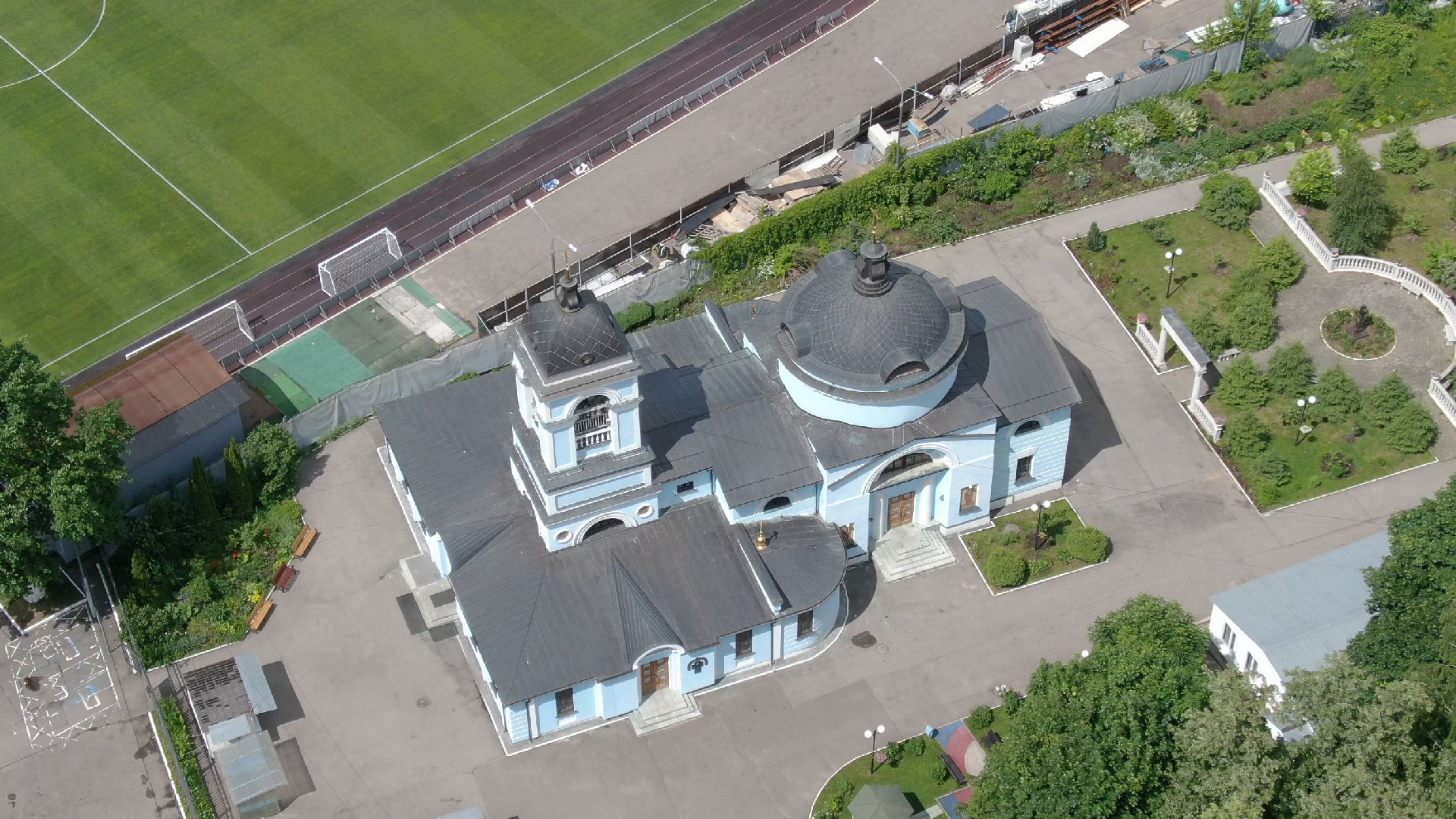 Химки, церковь, культура,видео с коптера,