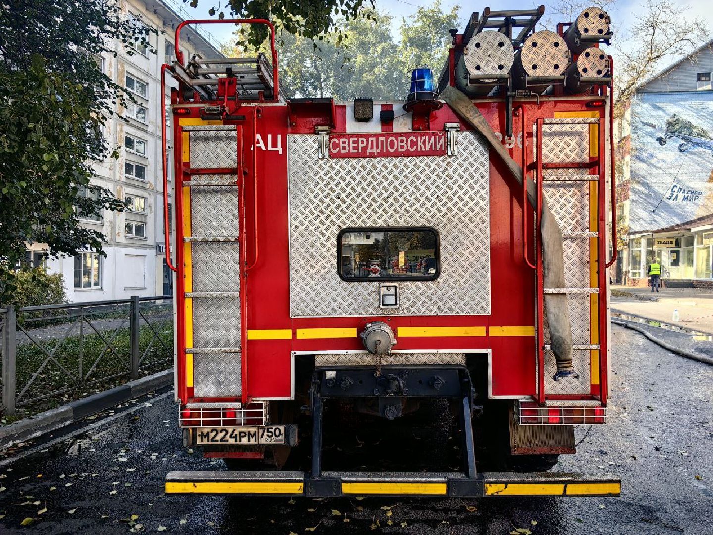 пожар, щёлково, ЧП, потушен,