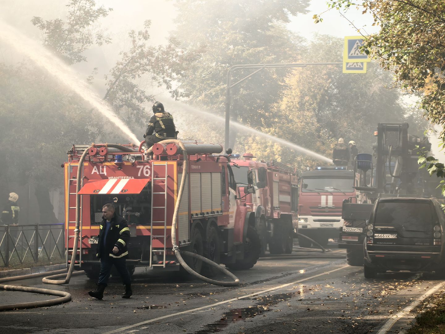 пожар, щёлково, ЧП, потушен,