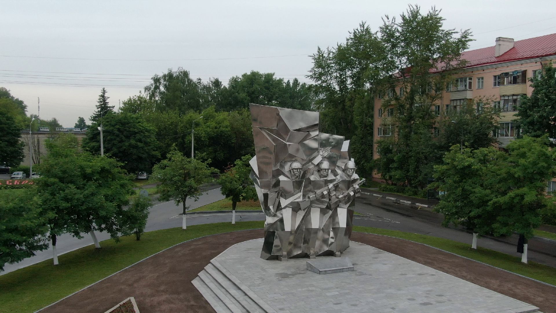 курсанты, памятник, подольск,видео с коптера,