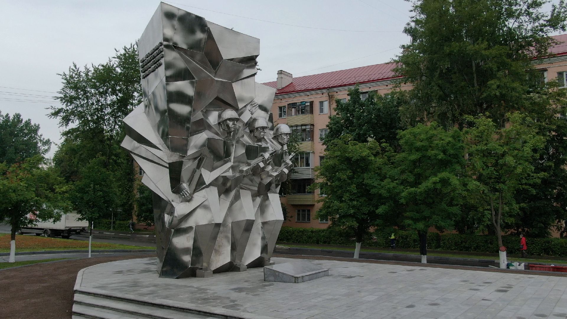 курсанты, памятник, подольск,видео с коптера,