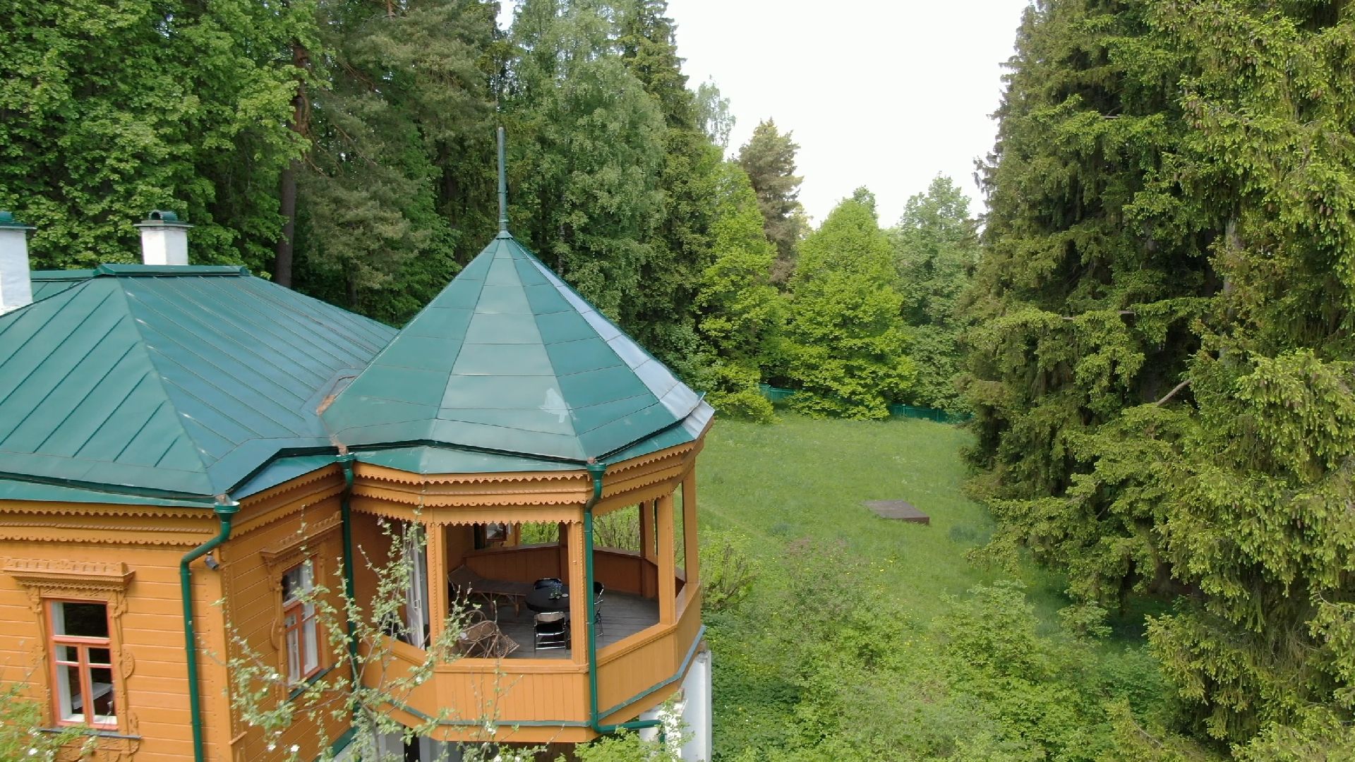 звенигород, музей, писатель, культура,видео с коптера,