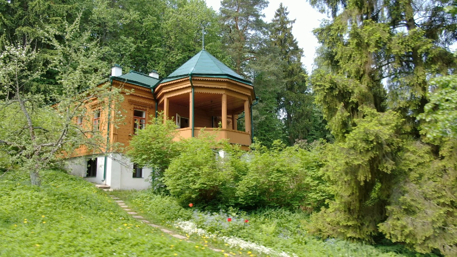 звенигород, музей, писатель, культура,видео с коптера,