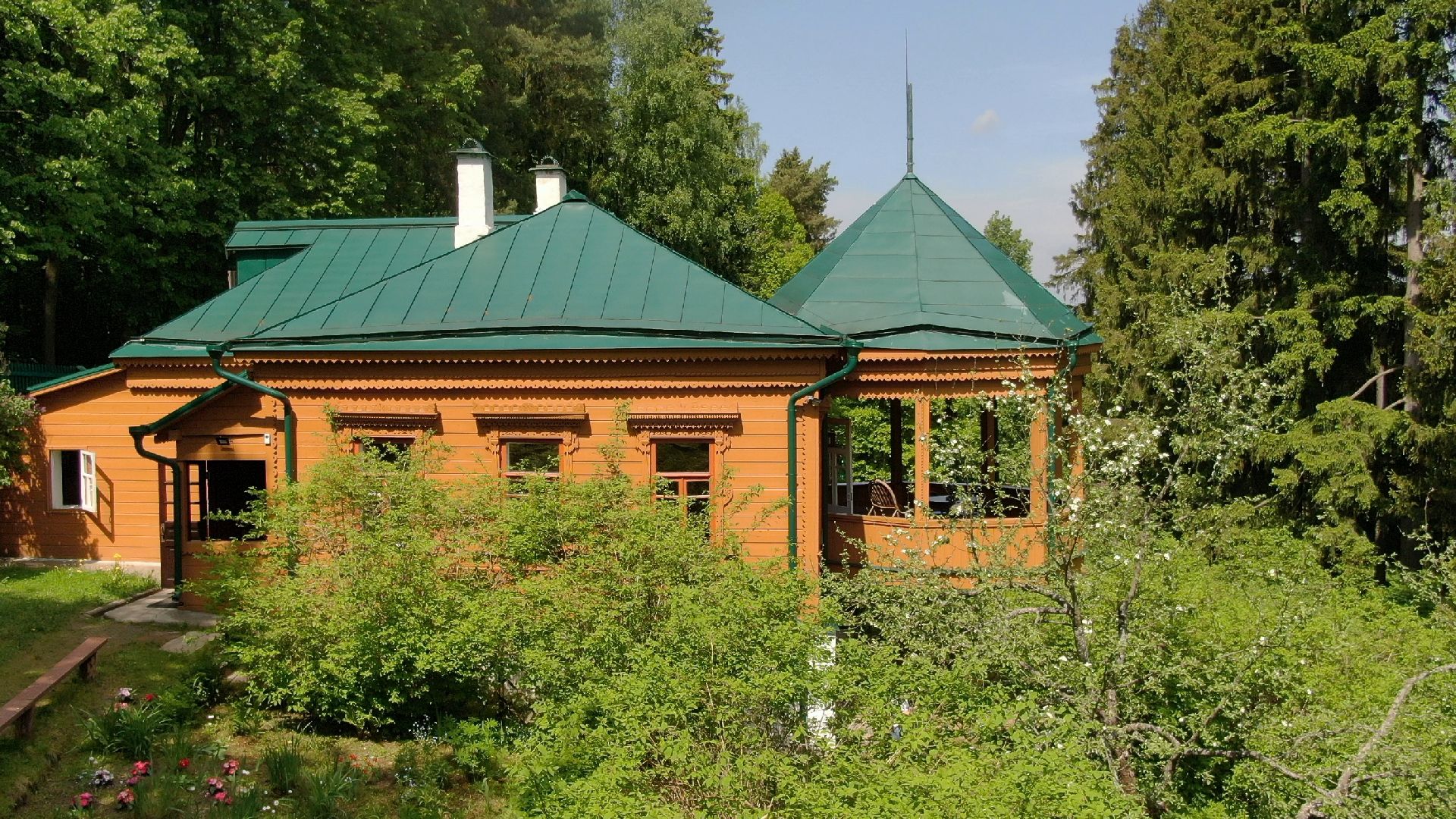 звенигород, музей, писатель, культура,видео с коптера,