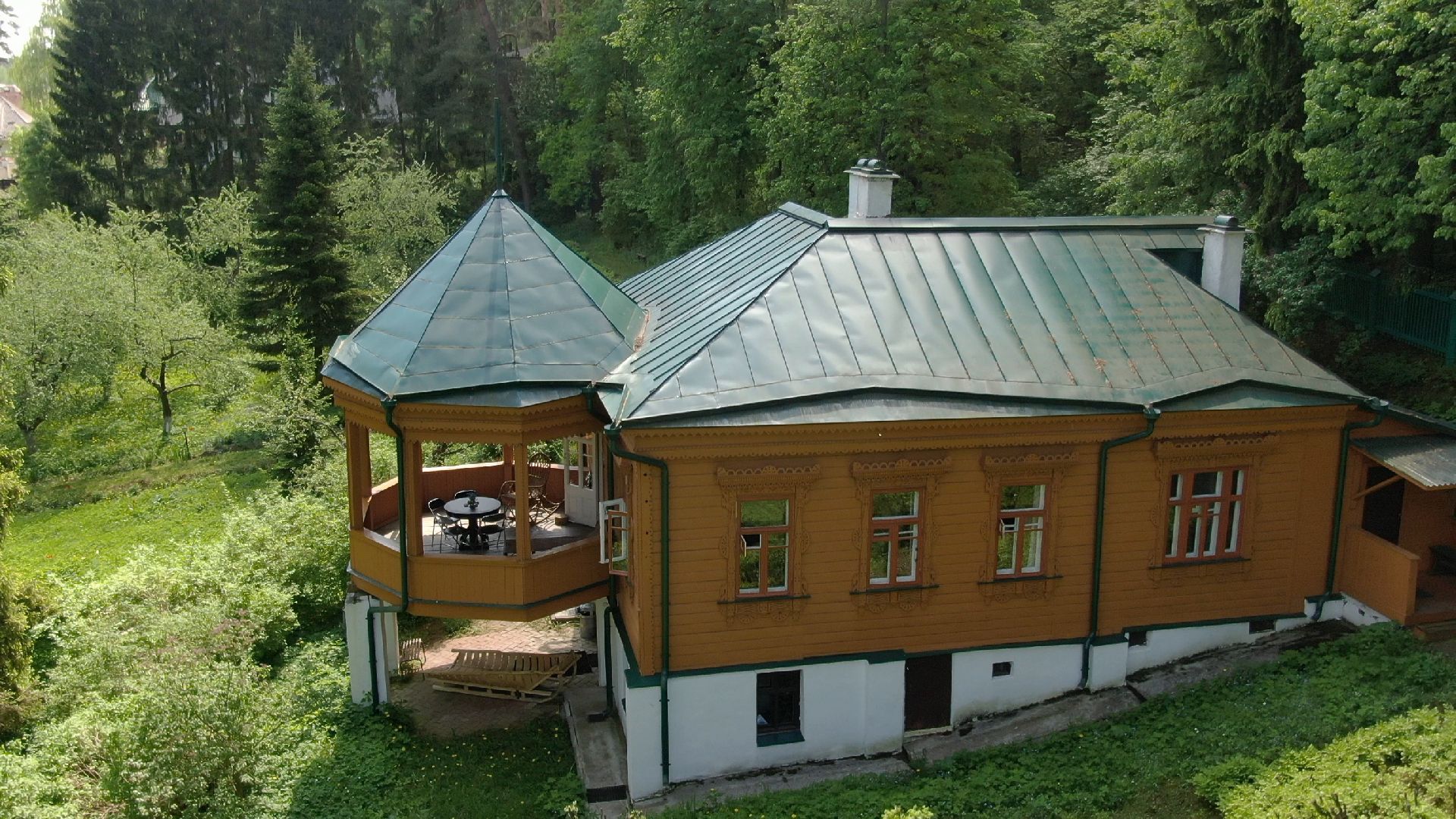 звенигород, музей, писатель, культура,видео с коптера,