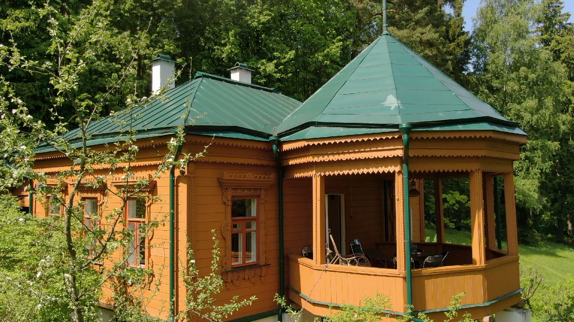 звенигород, музей, писатель, культура,видео с коптера,