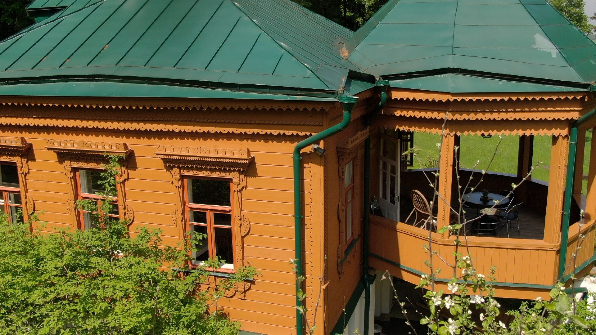 звенигород, музей, писатель, культура,видео с коптера,