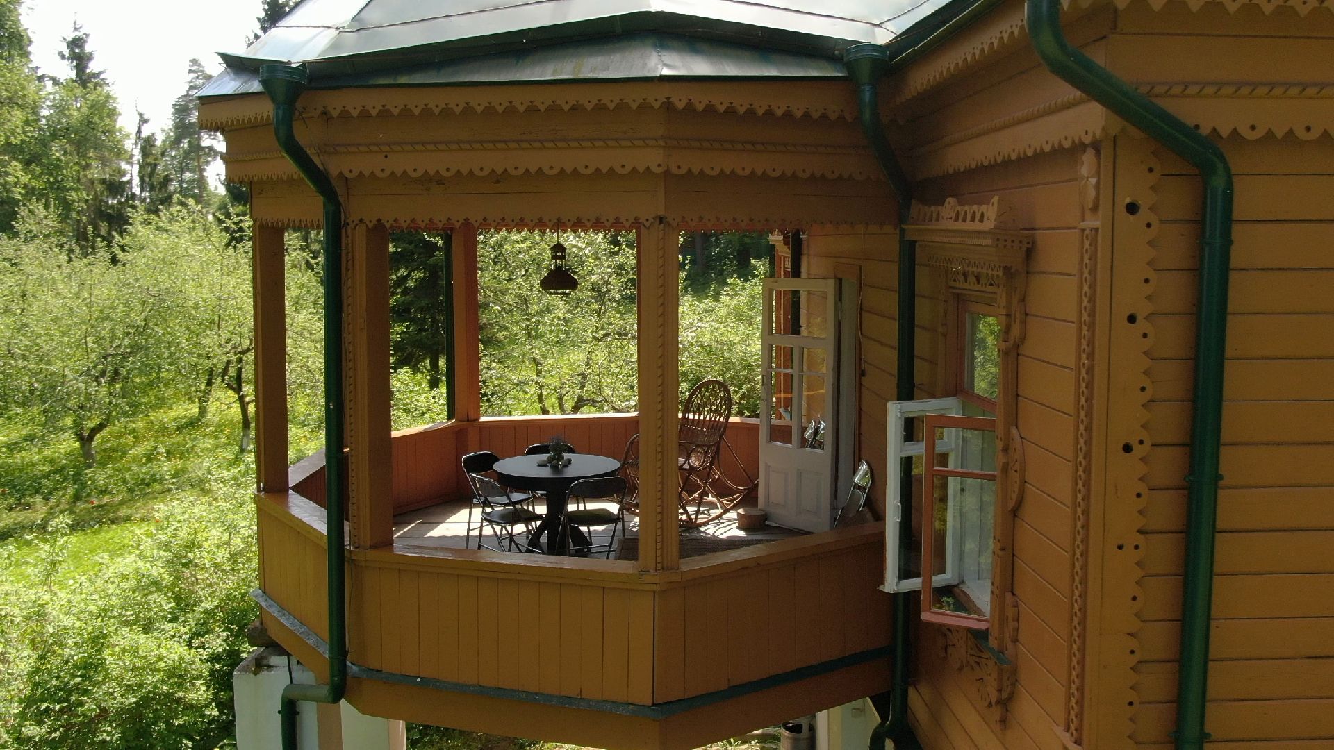 звенигород, музей, писатель, культура,видео с коптера,