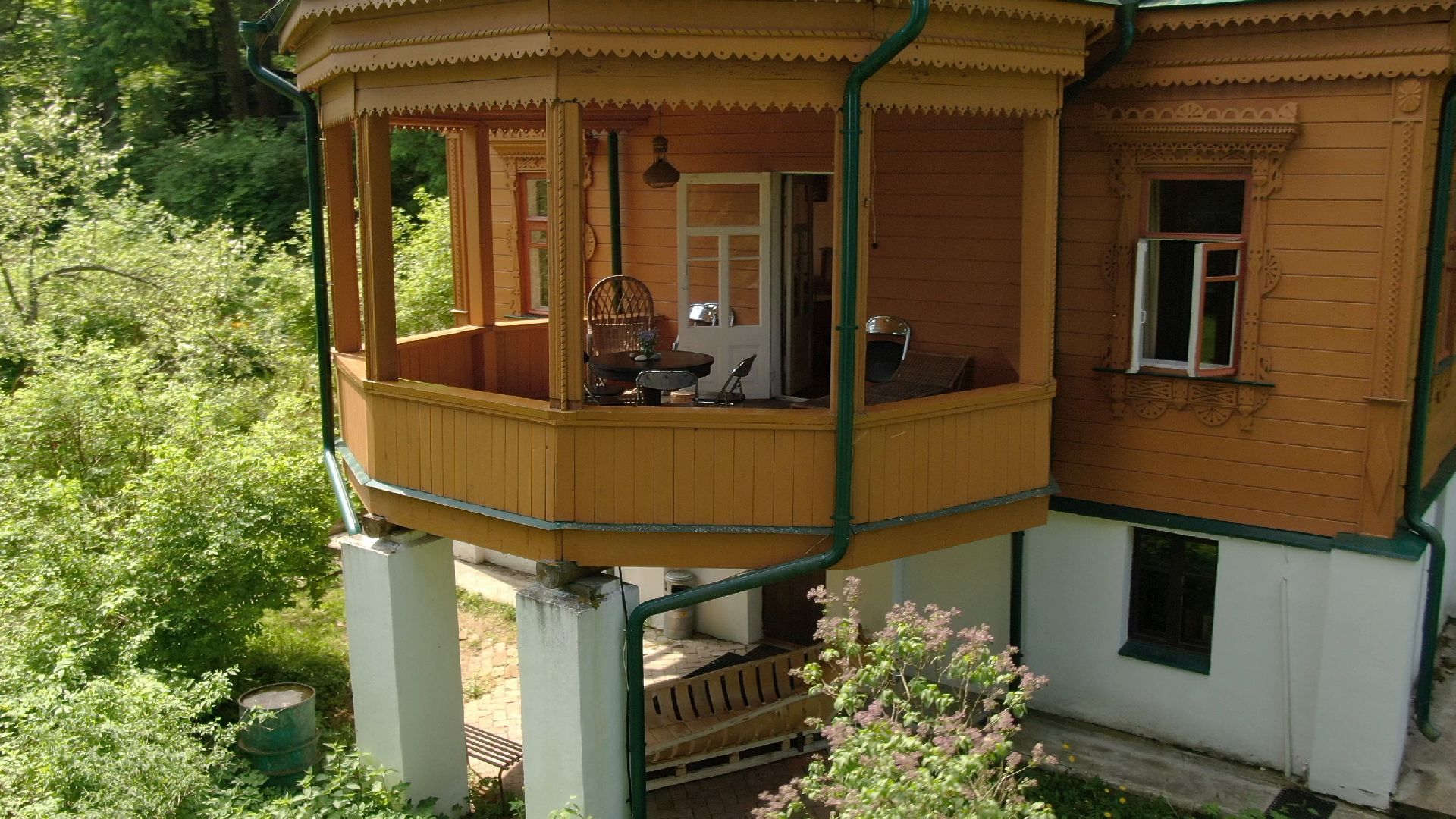 звенигород, музей, писатель, культура,видео с коптера,