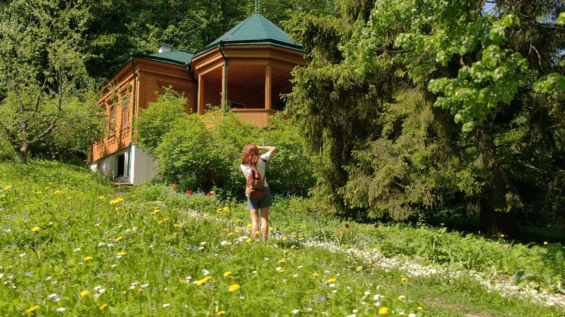 звенигород, музей, писатель, культура,видео с коптера,